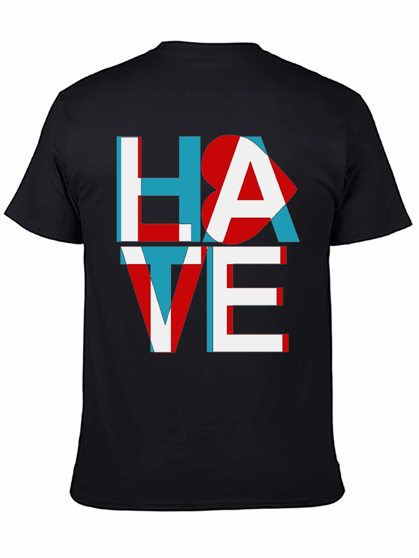 Hate Love Graphic Tee - Unisex Cotton T-Shirt
