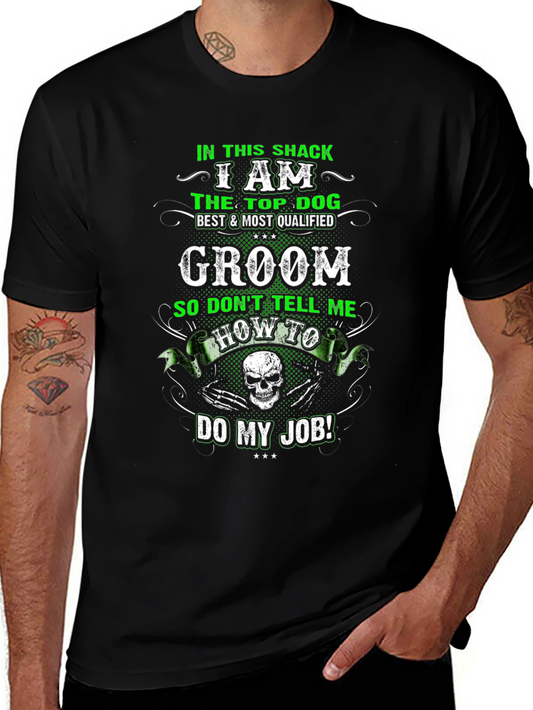 Top Dog Groomer T-Shirt – Funny Grooming Graphic Tee