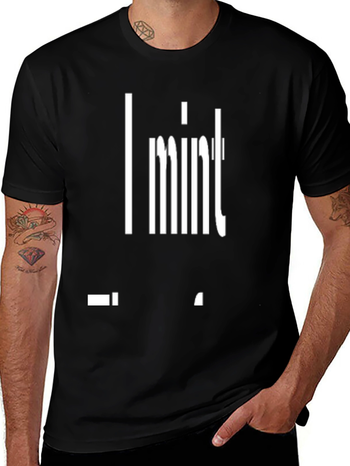 Mint Linux Black T-Shirt