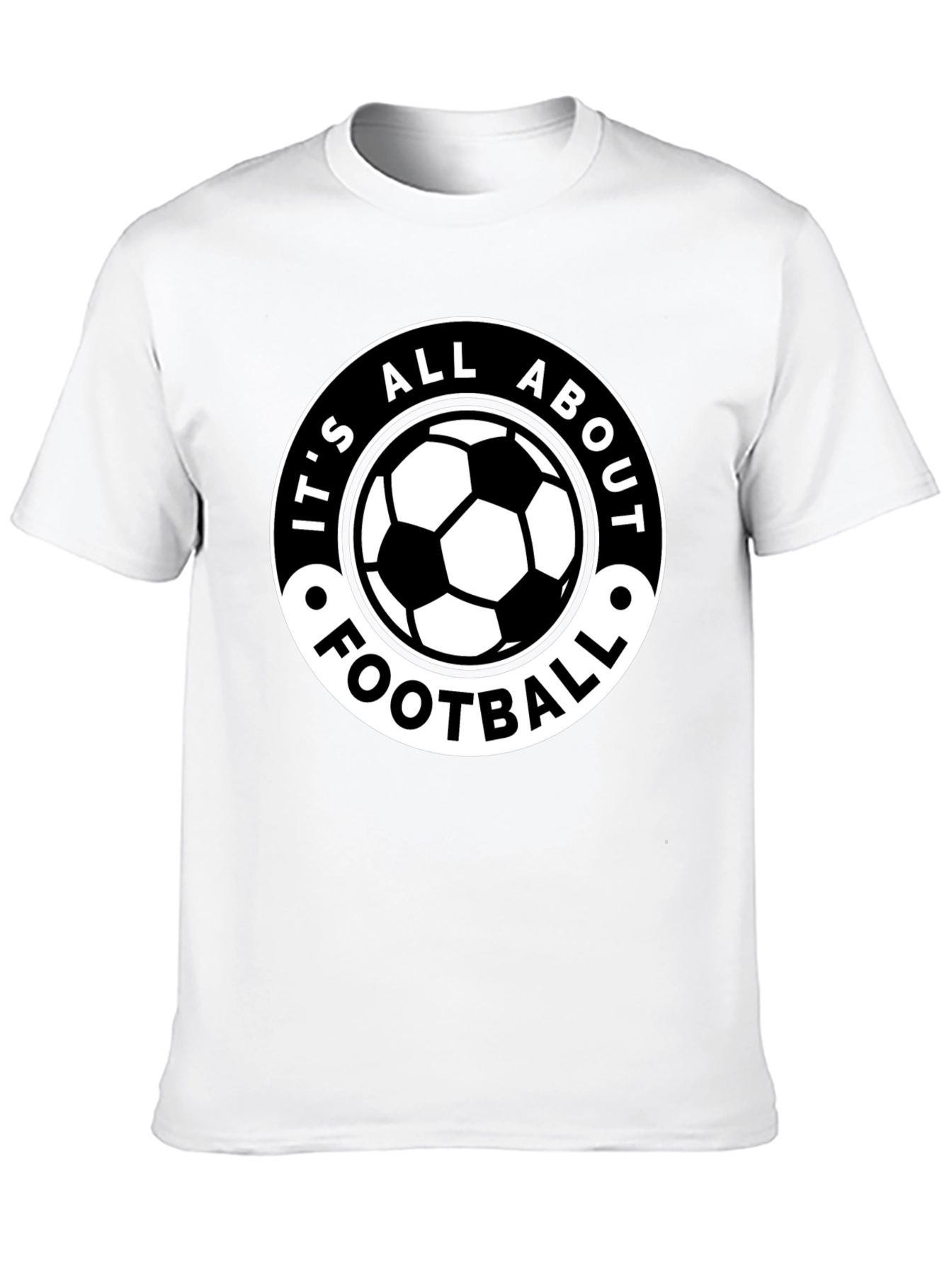 Its All About Football Black T-Shirt