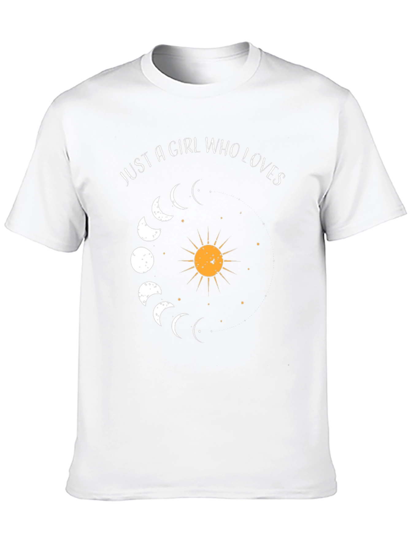 Moon Phases Graphic T-Shirt - Celestial Design