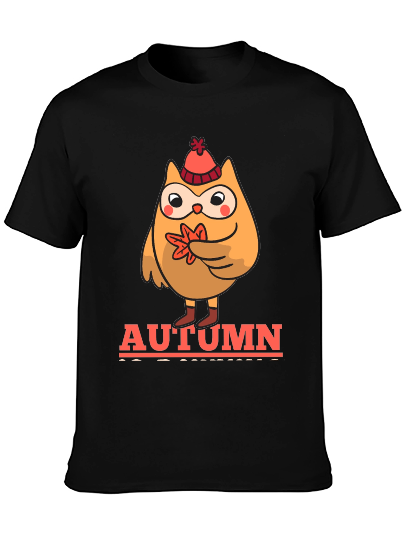 Autumn Owl T-Shirt - Fall Vibes