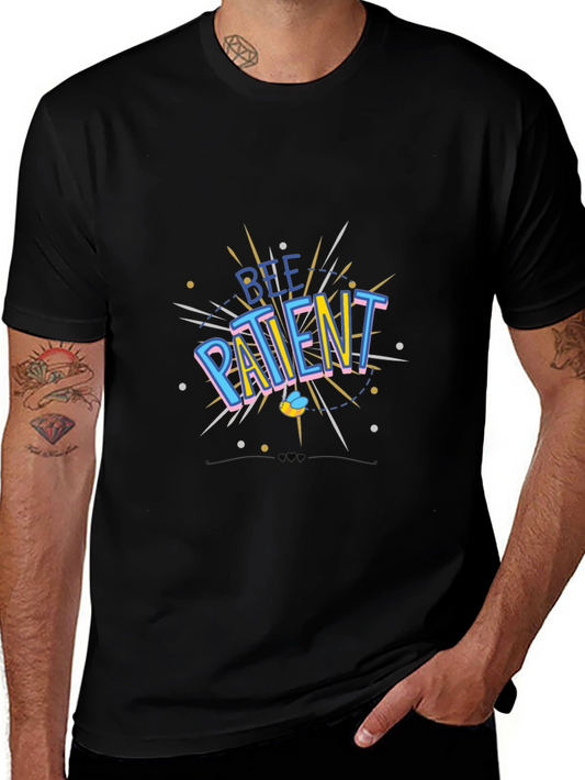 Be Patient Black T-Shirt Graphic Design