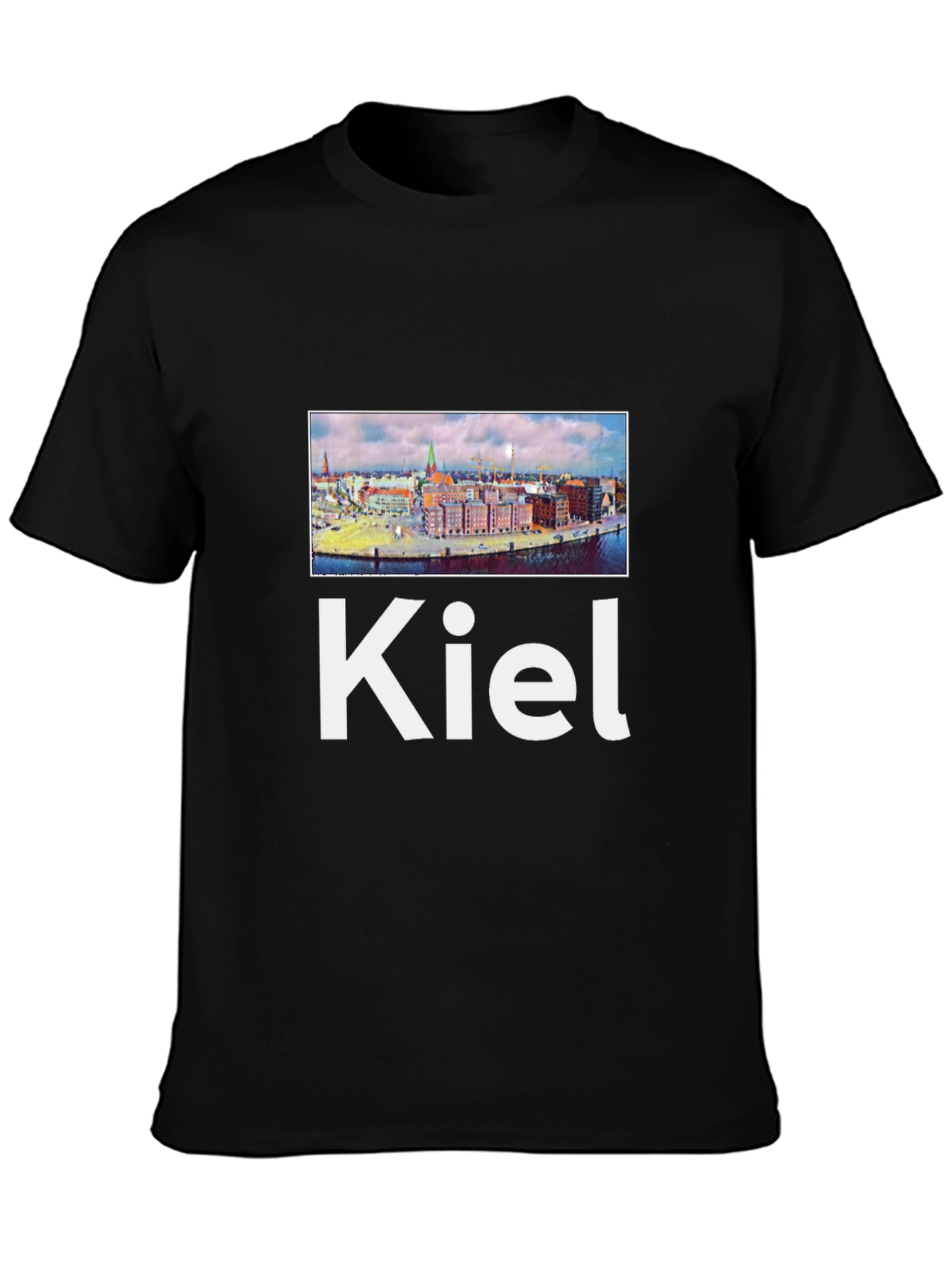 Kiel Cityscape Graphic Tee - Black