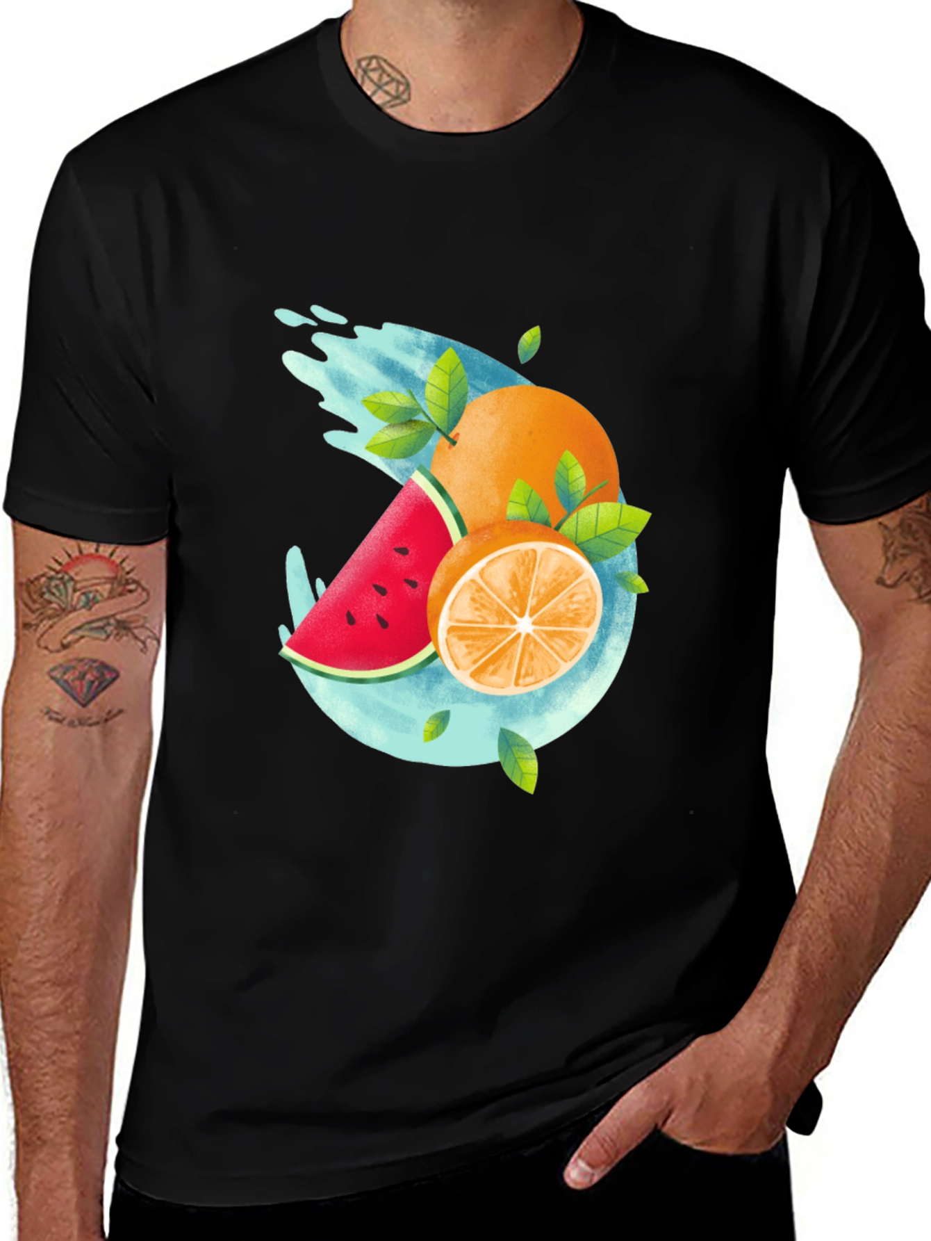 Fruit Splash Graphic Tee - Cool Summer Style