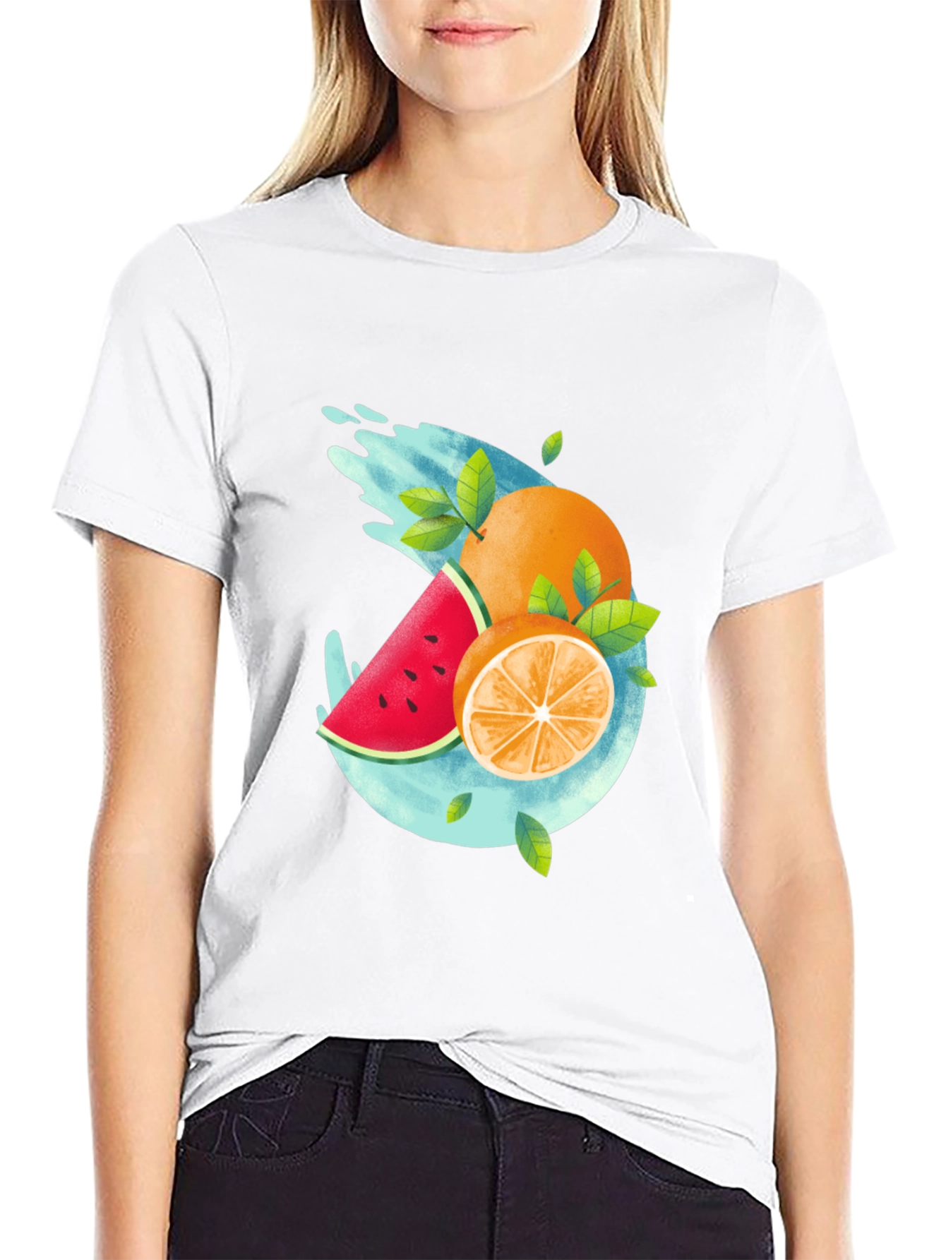 Fruit Splash Graphic Tee - Cool Summer Style