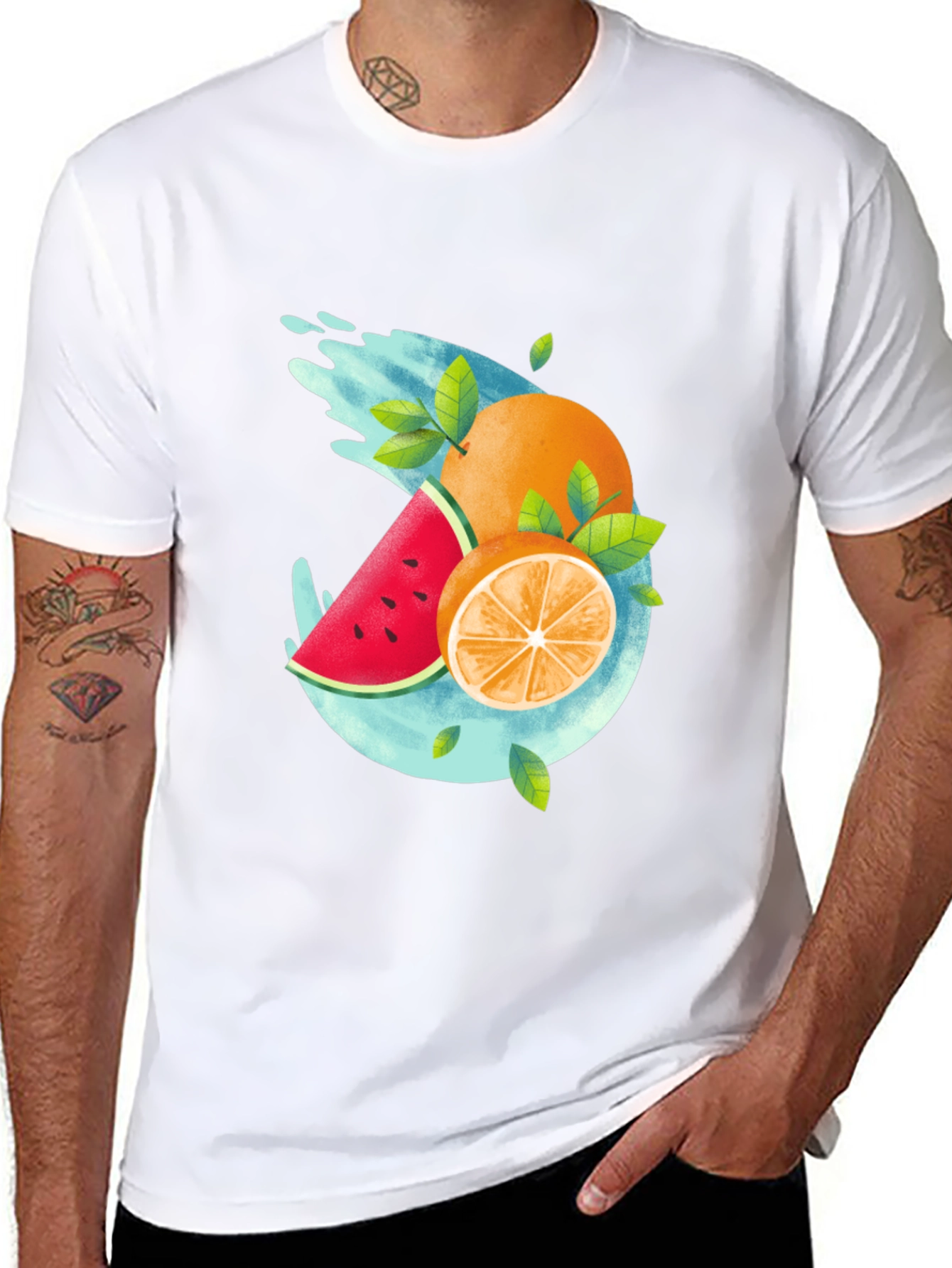Fruit Splash Graphic Tee - Cool Summer Style