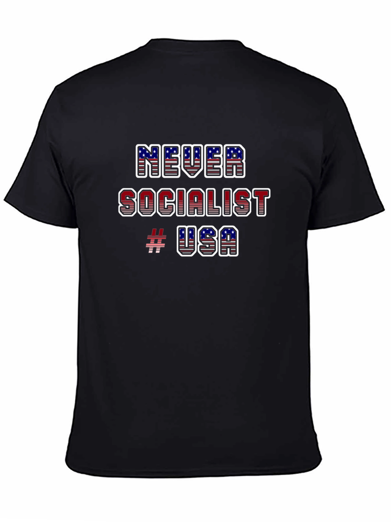 Never Socialist USA Graphic T-Shirt