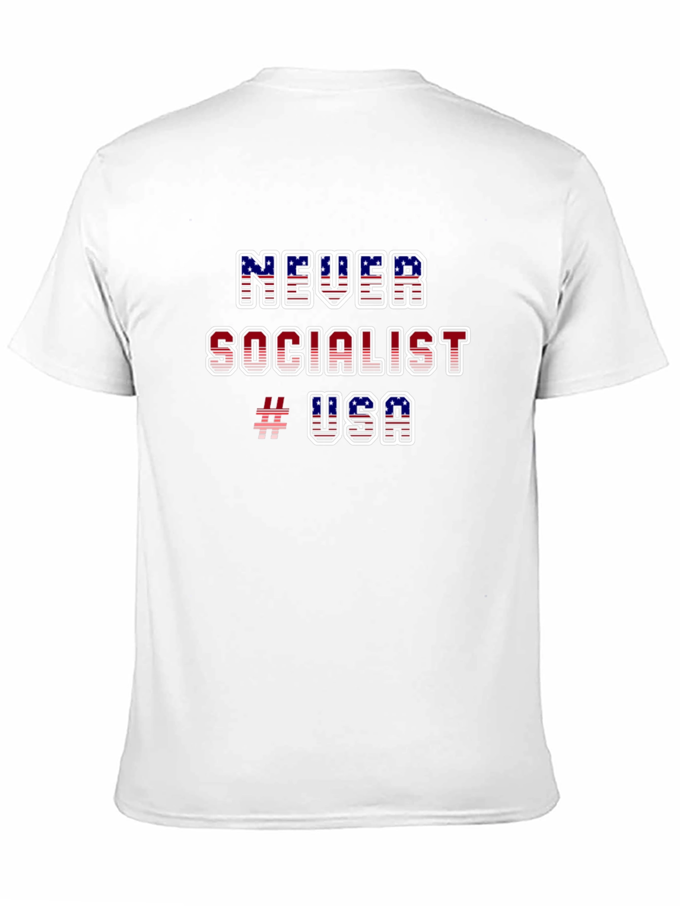 Never Socialist USA Graphic T-Shirt