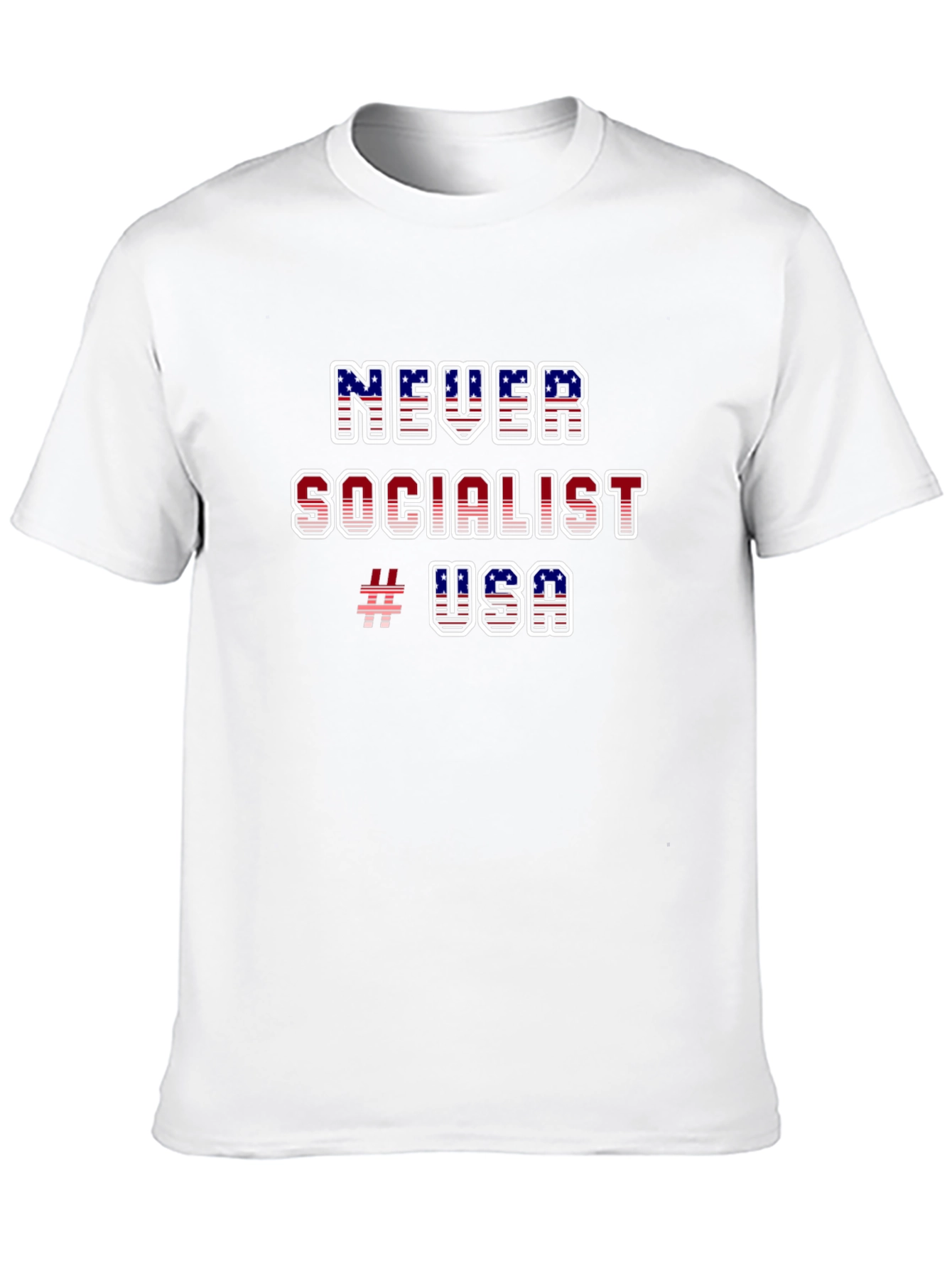 Never Socialist USA Graphic T-Shirt