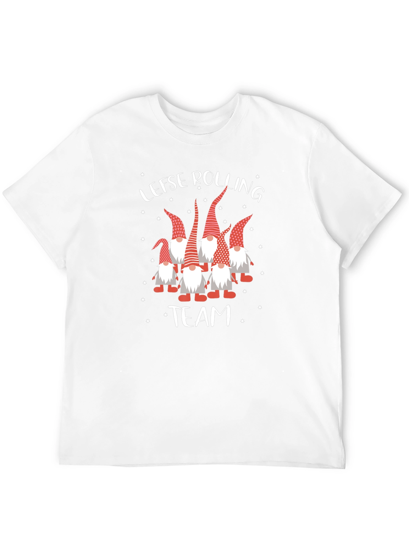 Lefse Rolling Team T-Shirt Holiday Gnomes
