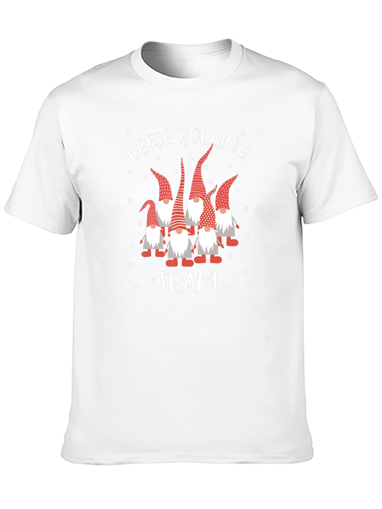Lefse Rolling Team T-Shirt Holiday Gnomes