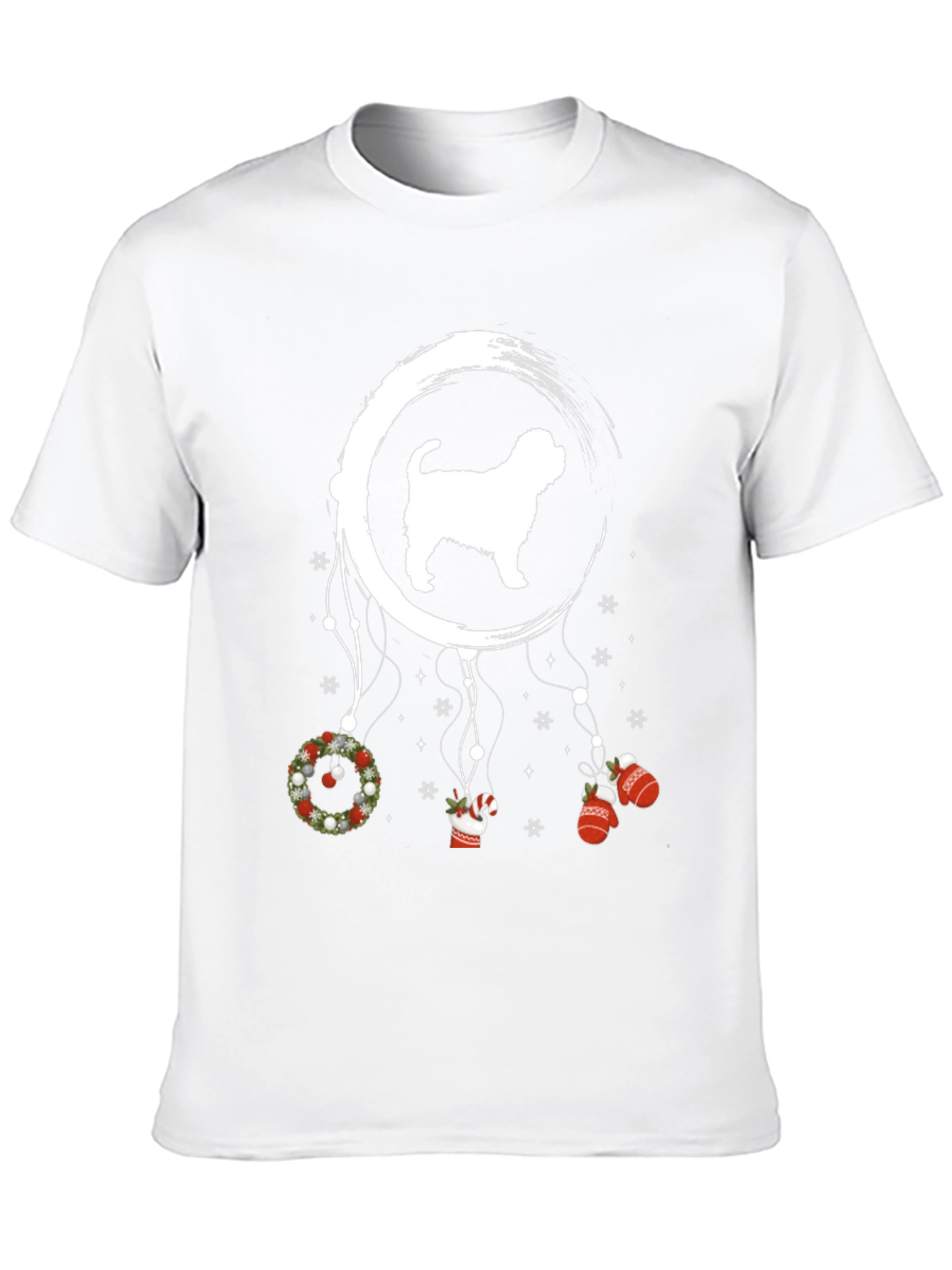 Christmas Dog Dreamcatcher T-Shirt – Festive Dog Lover Tee