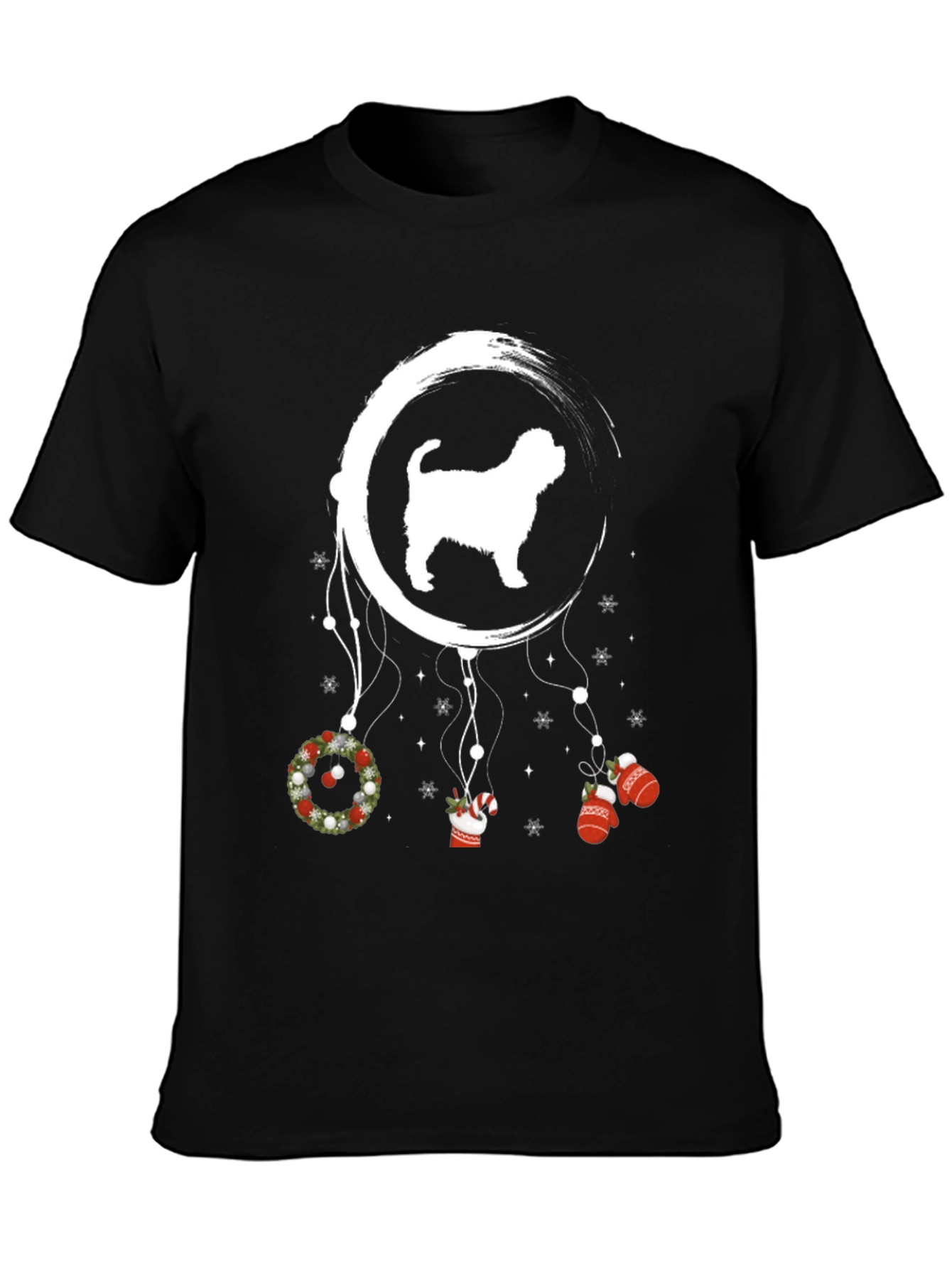 Christmas Dog Dreamcatcher T-Shirt – Festive Dog Lover Tee