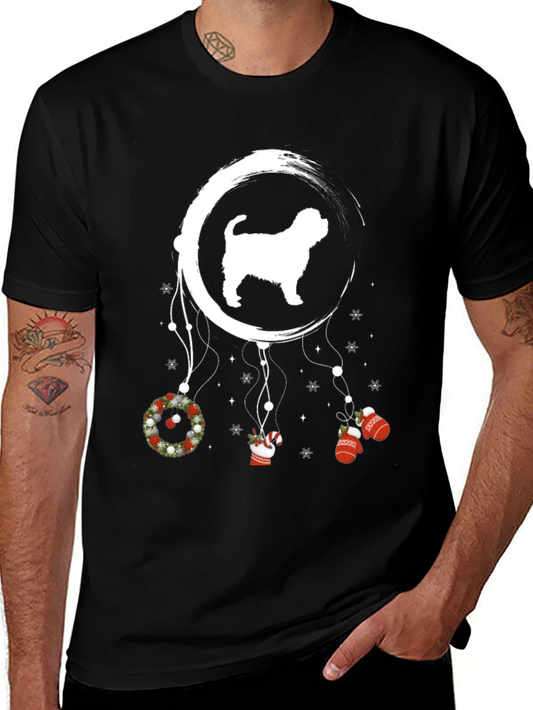 Christmas Dog Dreamcatcher T-Shirt – Festive Dog Lover Tee