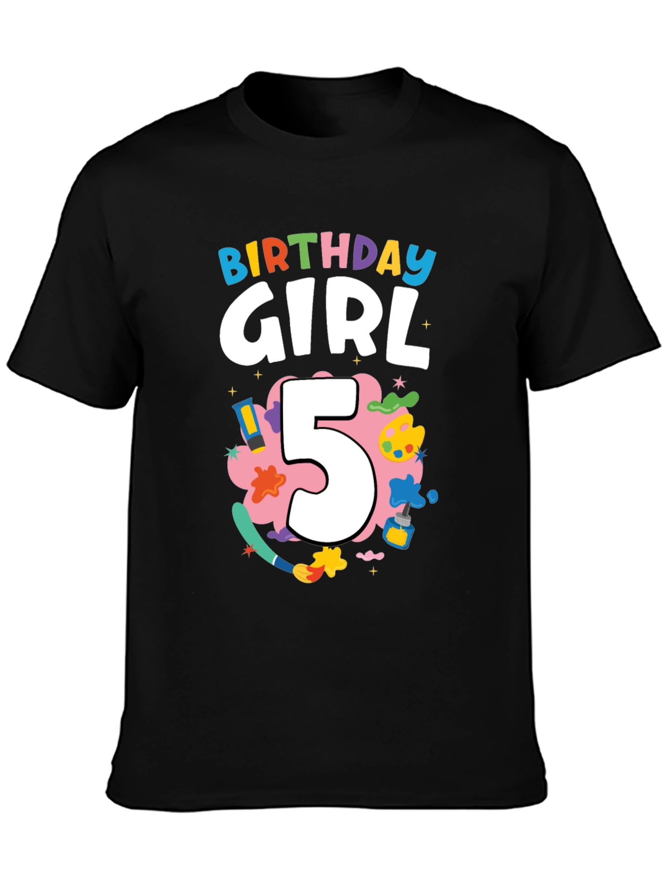 Birthday Girl 5 T-Shirt Artist Theme