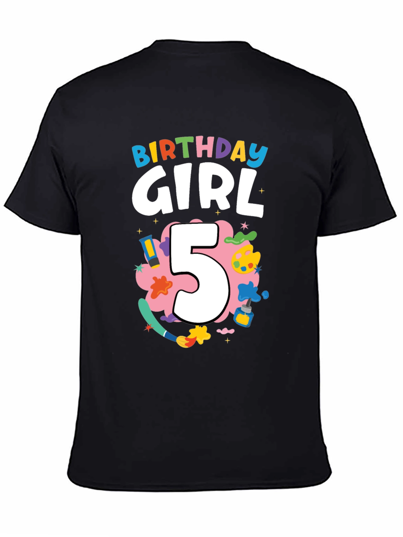 Birthday Girl 5 T-Shirt Artist Theme