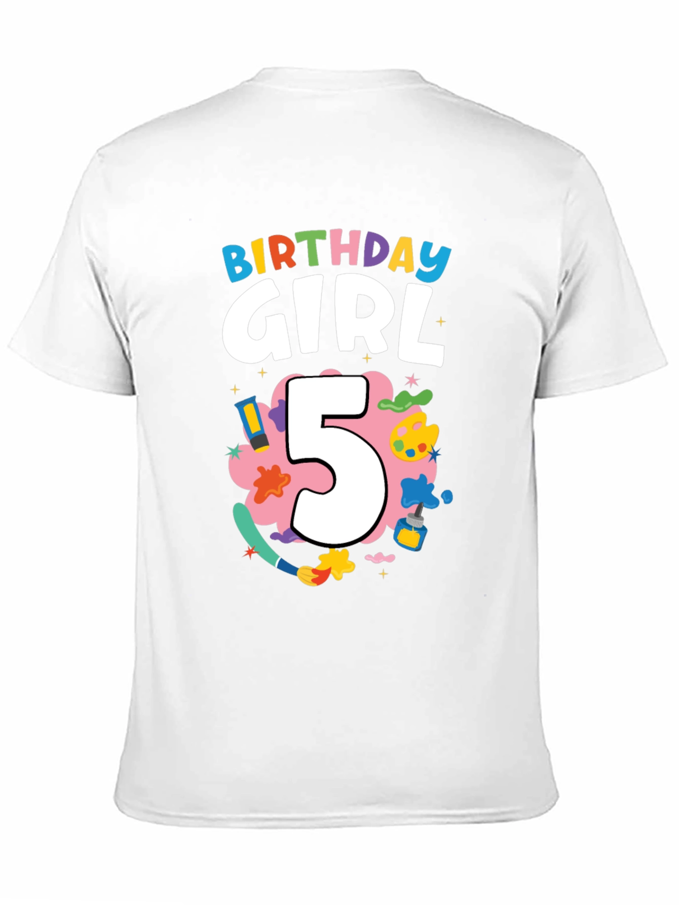Birthday Girl 5 T-Shirt Artist Theme