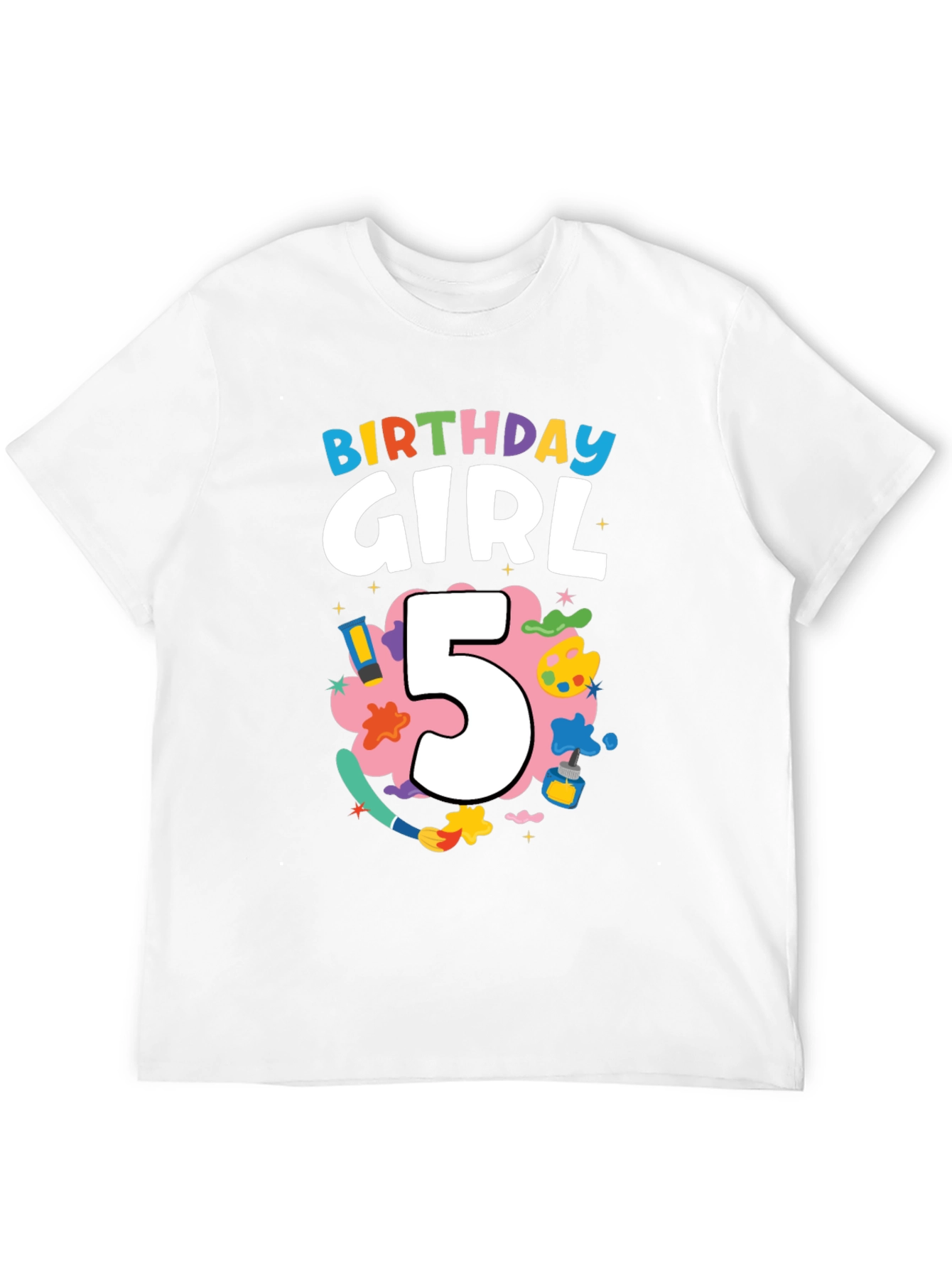 Birthday Girl 5 T-Shirt Artist Theme
