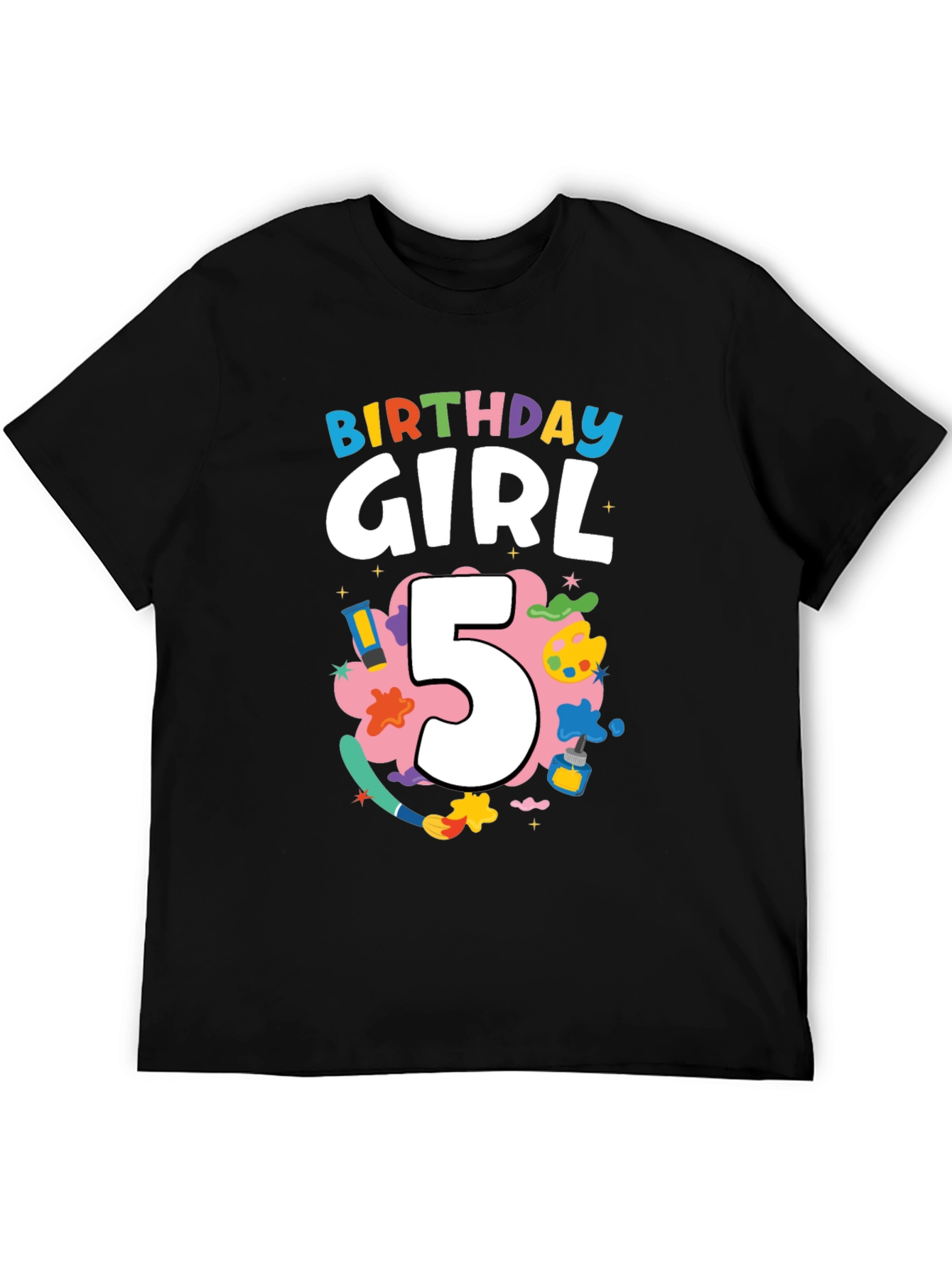 Birthday Girl 5 T-Shirt Artist Theme
