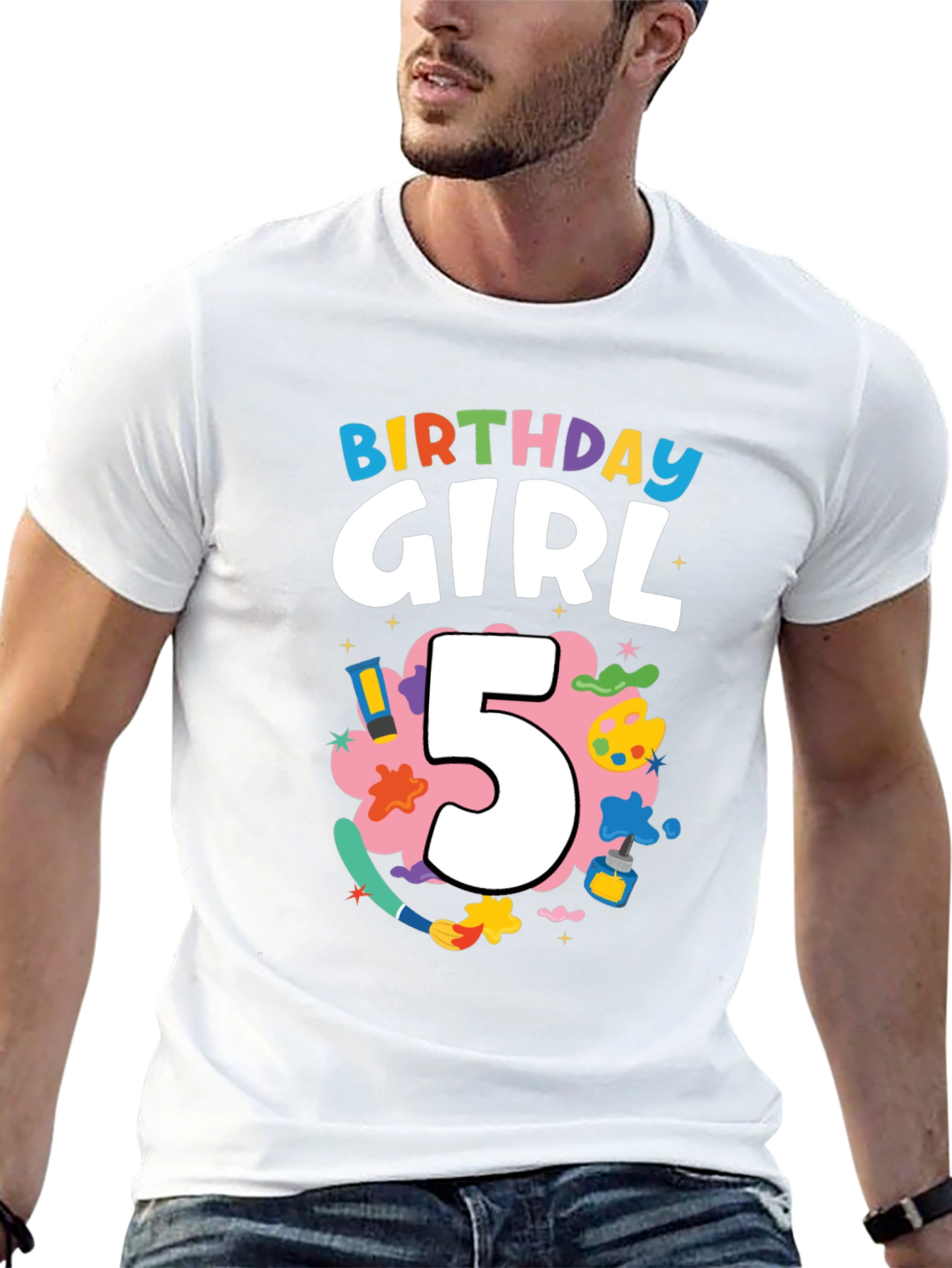 Birthday Girl 5 T-Shirt Artist Theme
