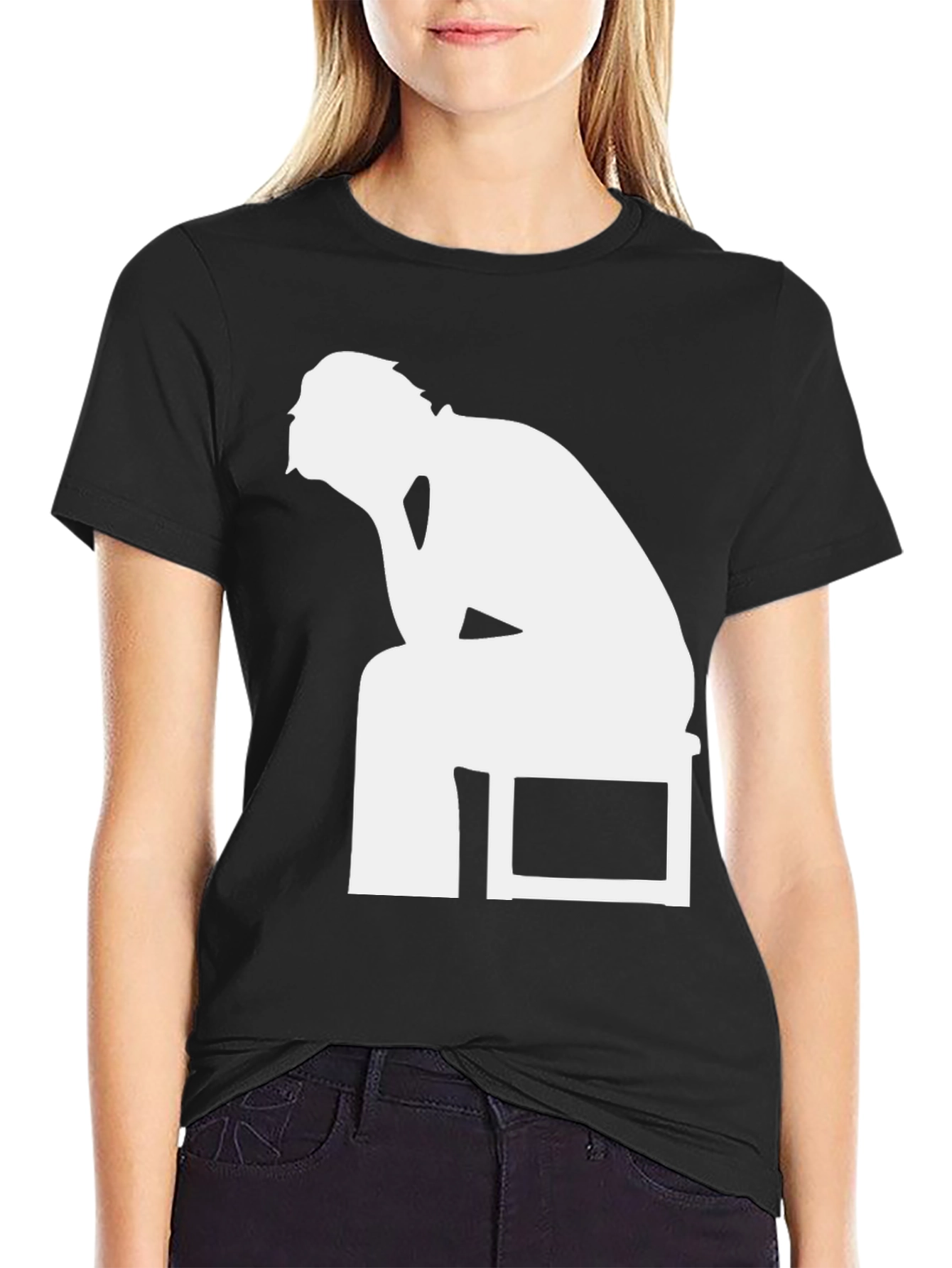 The Thinker Graphic Tee - Black T-Shirt