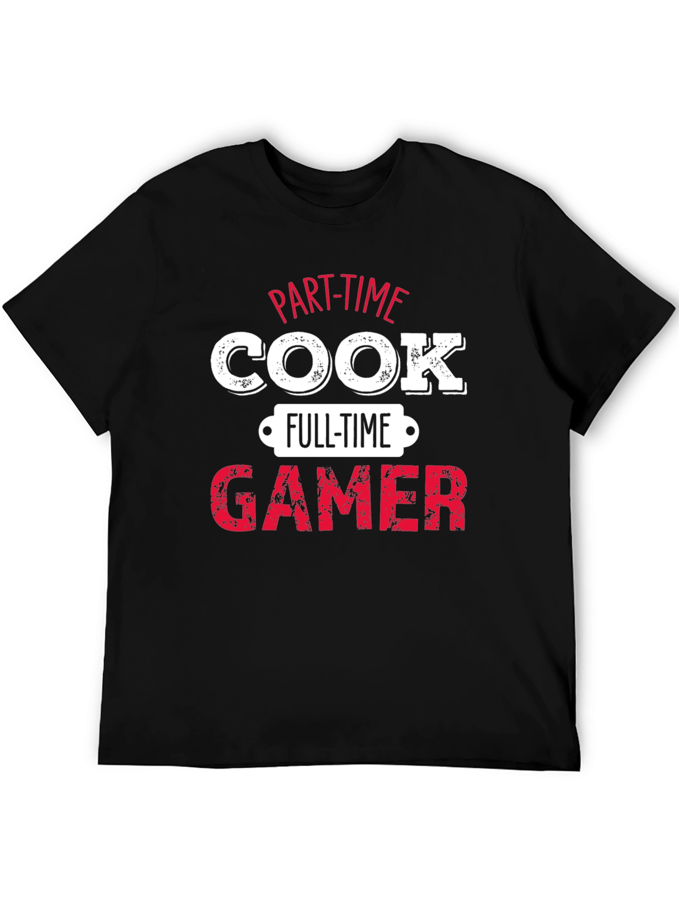 Part-Time Cook Full-Time Gamer Black T-Shirt