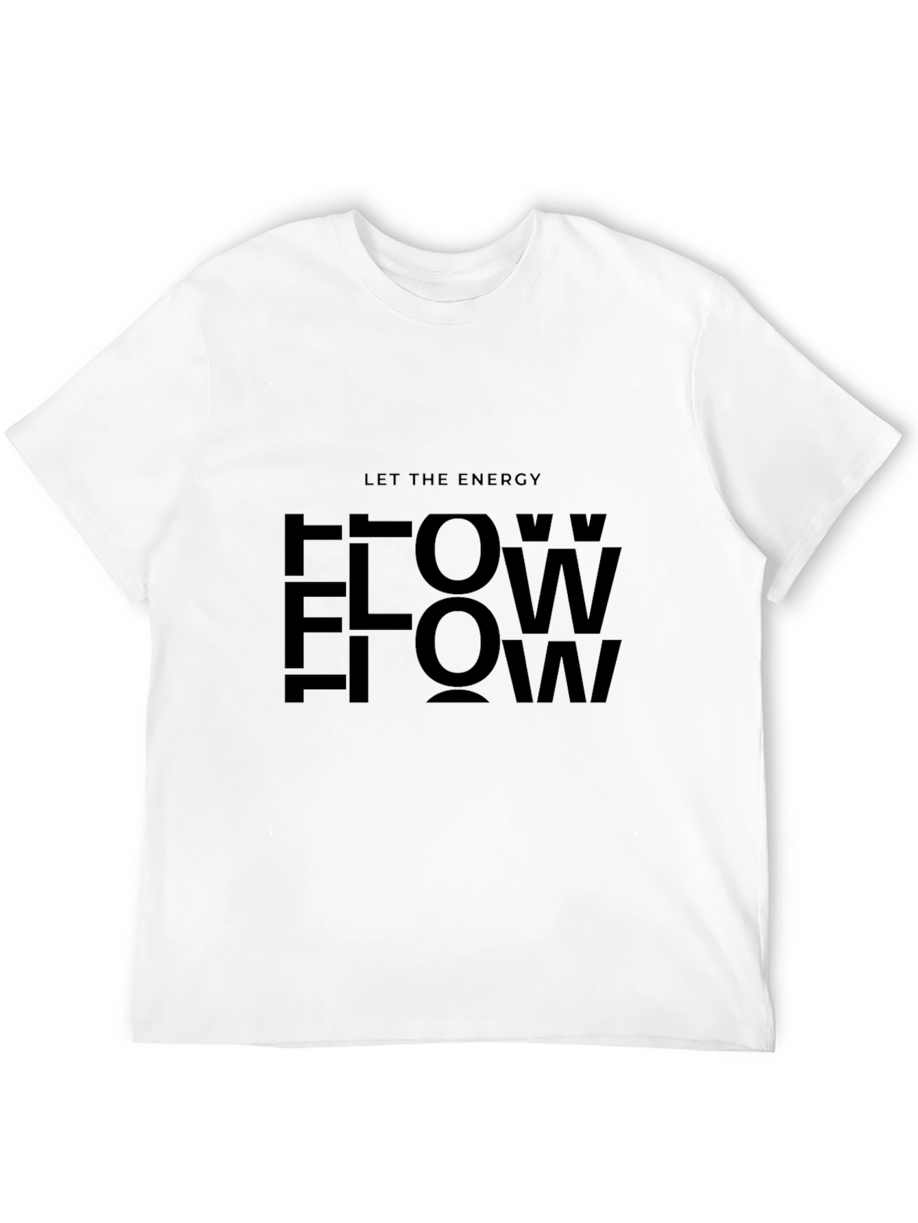 Let the Energy Flow Black Graphic Tee