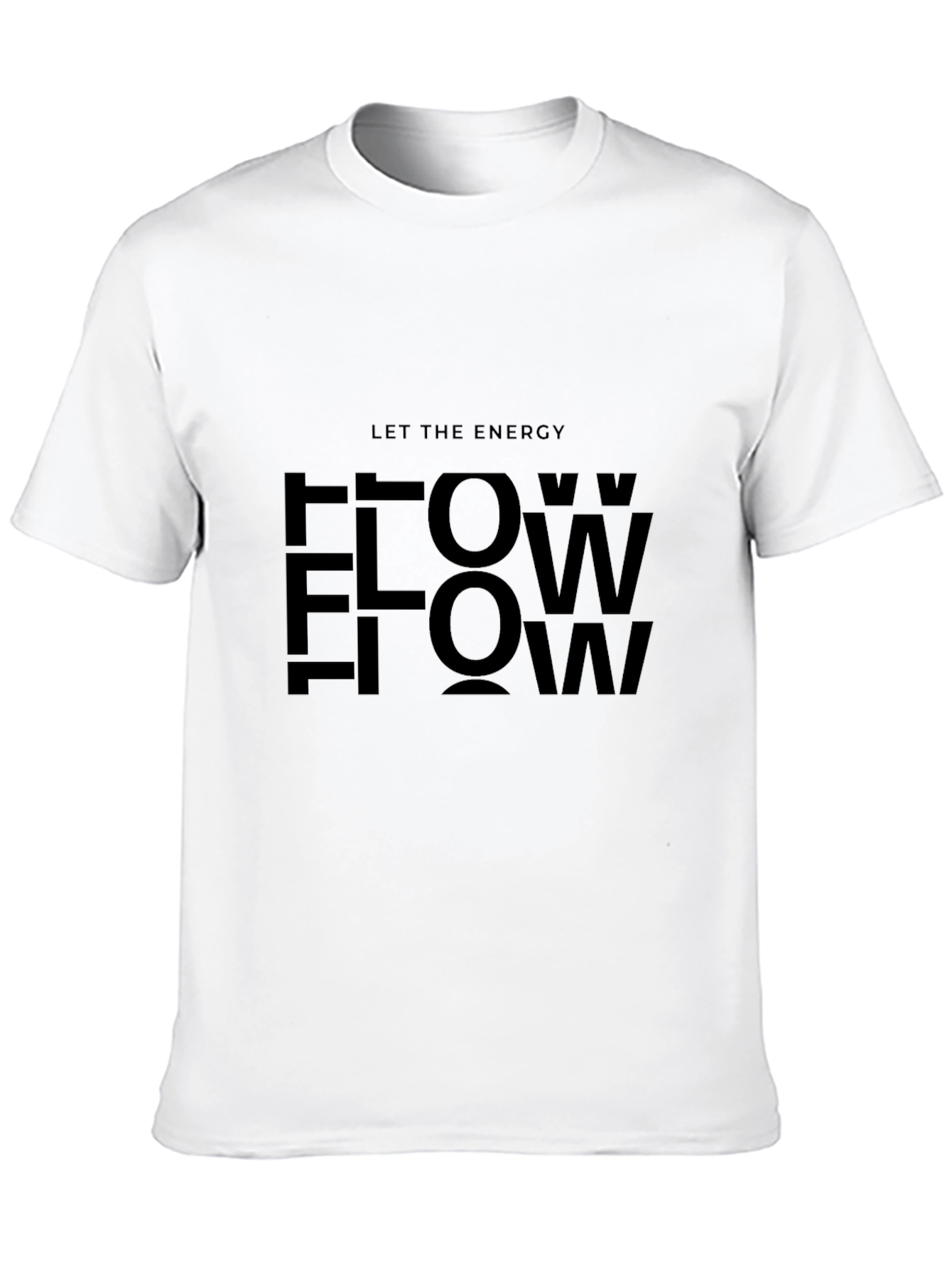 Let the Energy Flow Black Graphic Tee