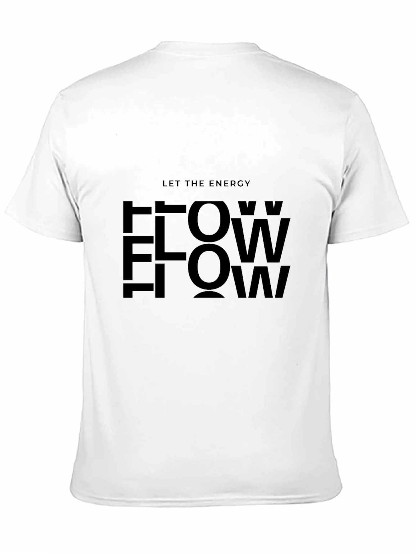 Let the Energy Flow Black Graphic Tee