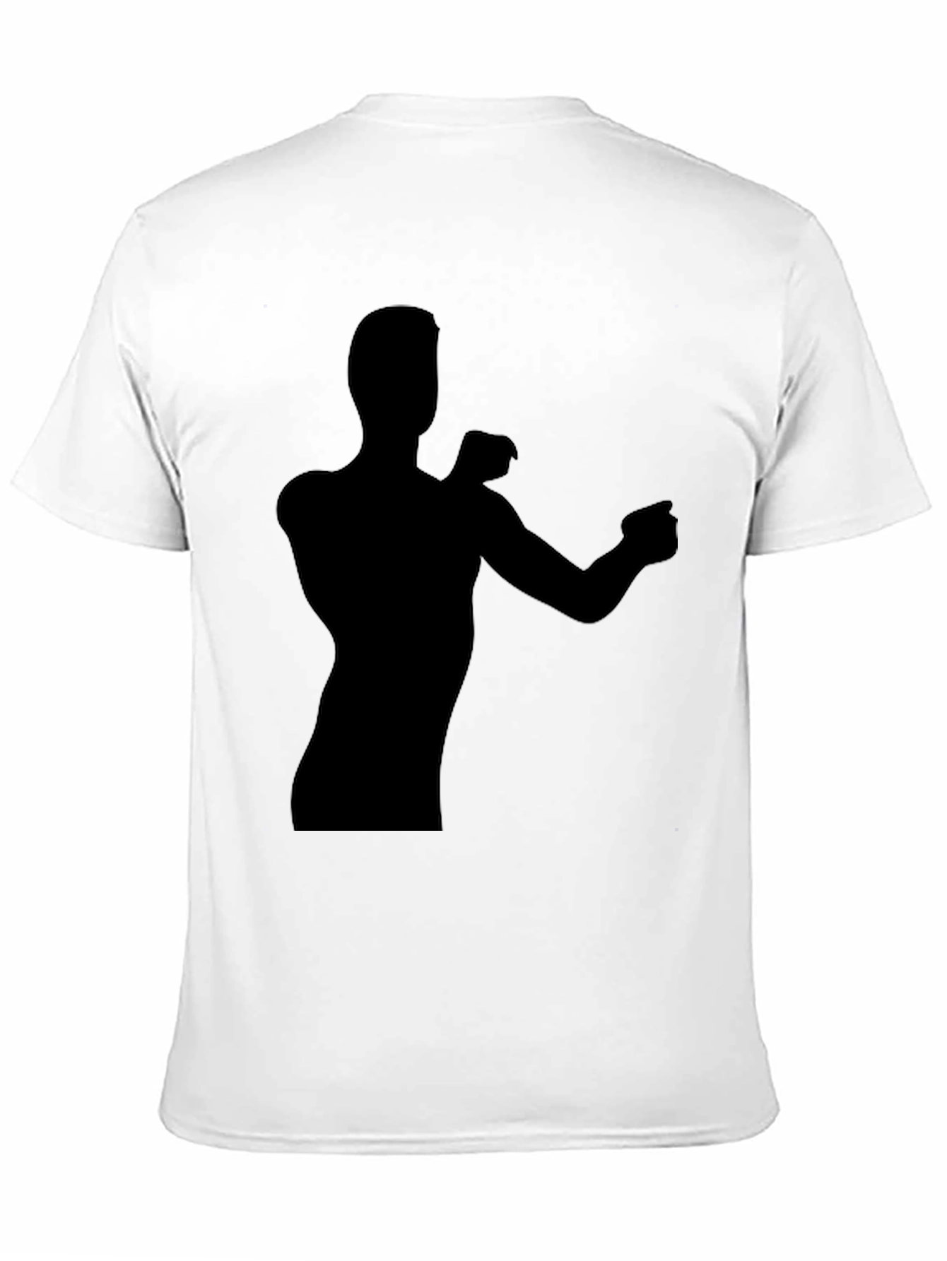 Silhouette Graphic Tee - Black Cotton Casual Shirt