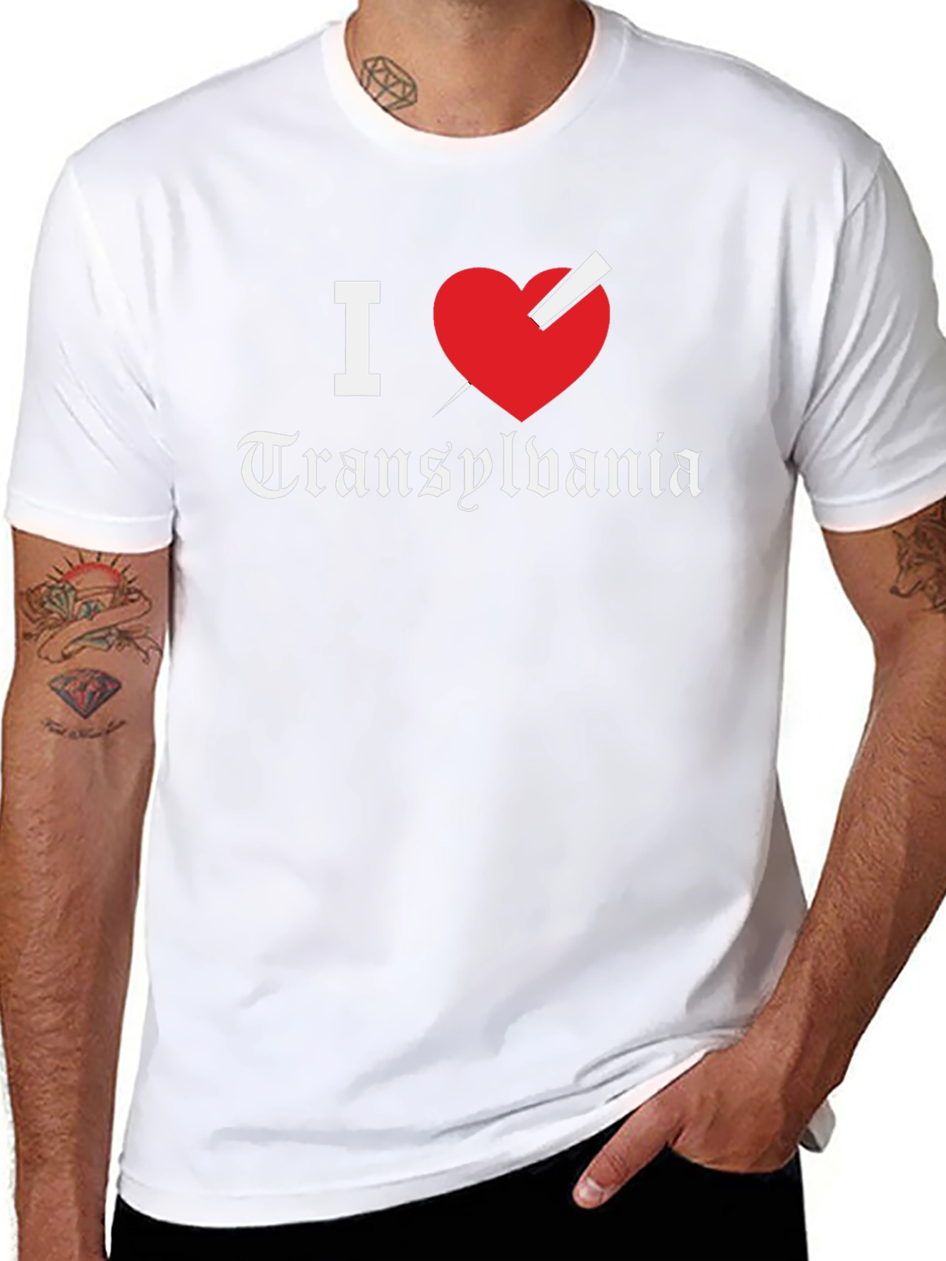 I Heart Transylvania Graphic Tee - Classic Fit