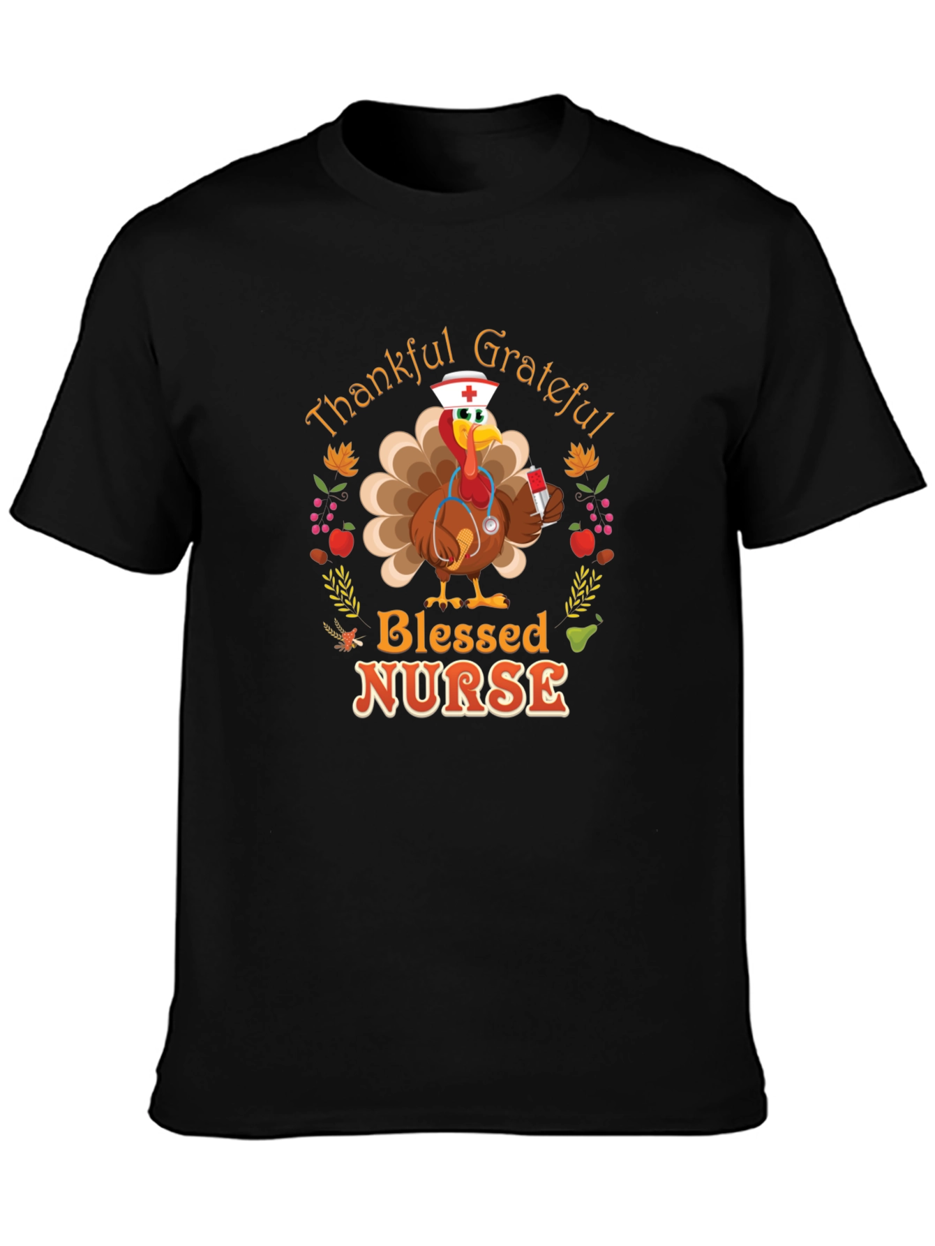 Thankful Grateful Blessed Nurse T-Shirt