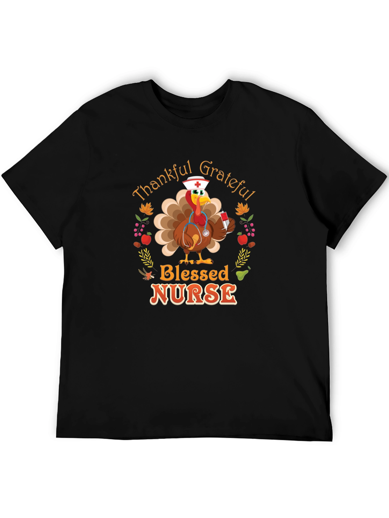 Thankful Grateful Blessed Nurse T-Shirt