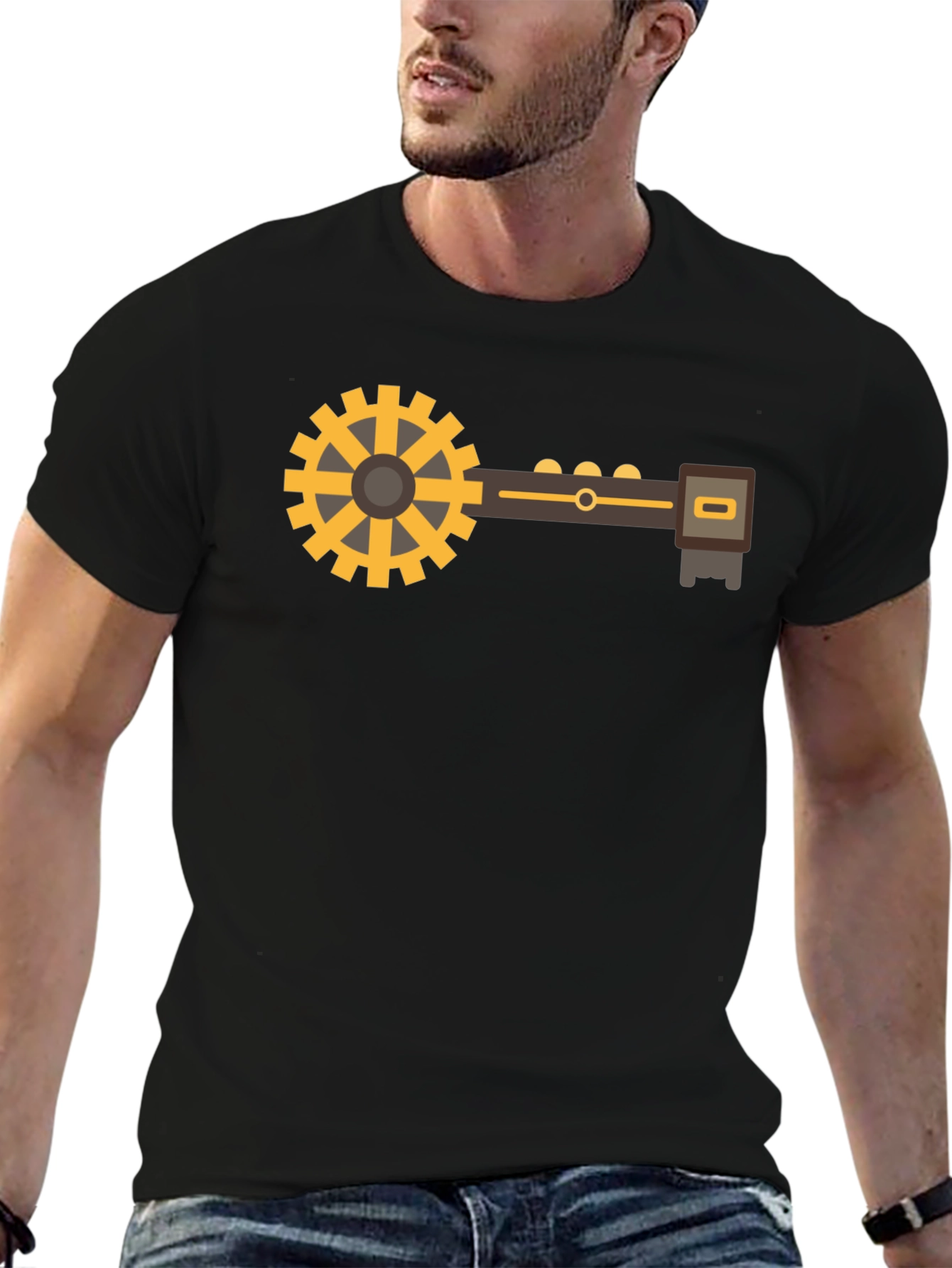 Steampunk Gear Tee - Unique Graphic T-Shirt
