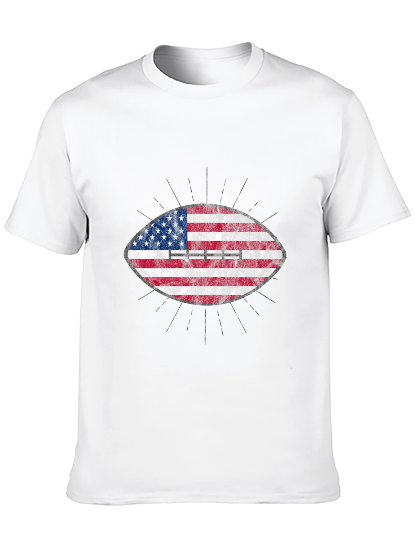 American Flag Football Graphic T-Shirt