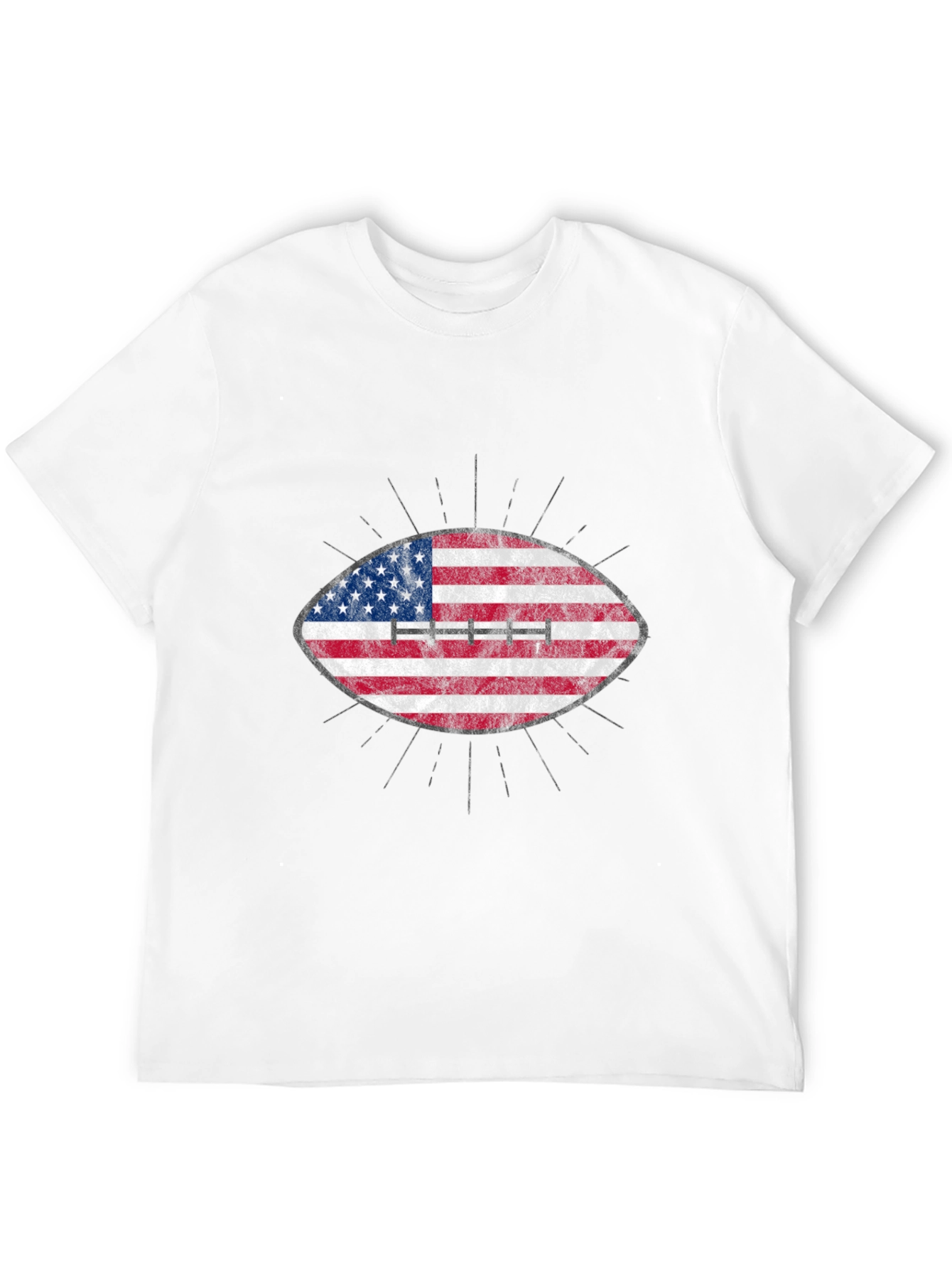 American Flag Football Graphic T-Shirt