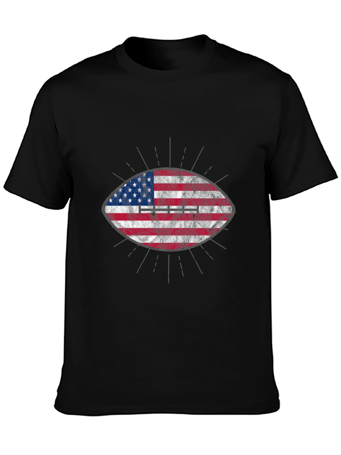 American Flag Football Graphic T-Shirt