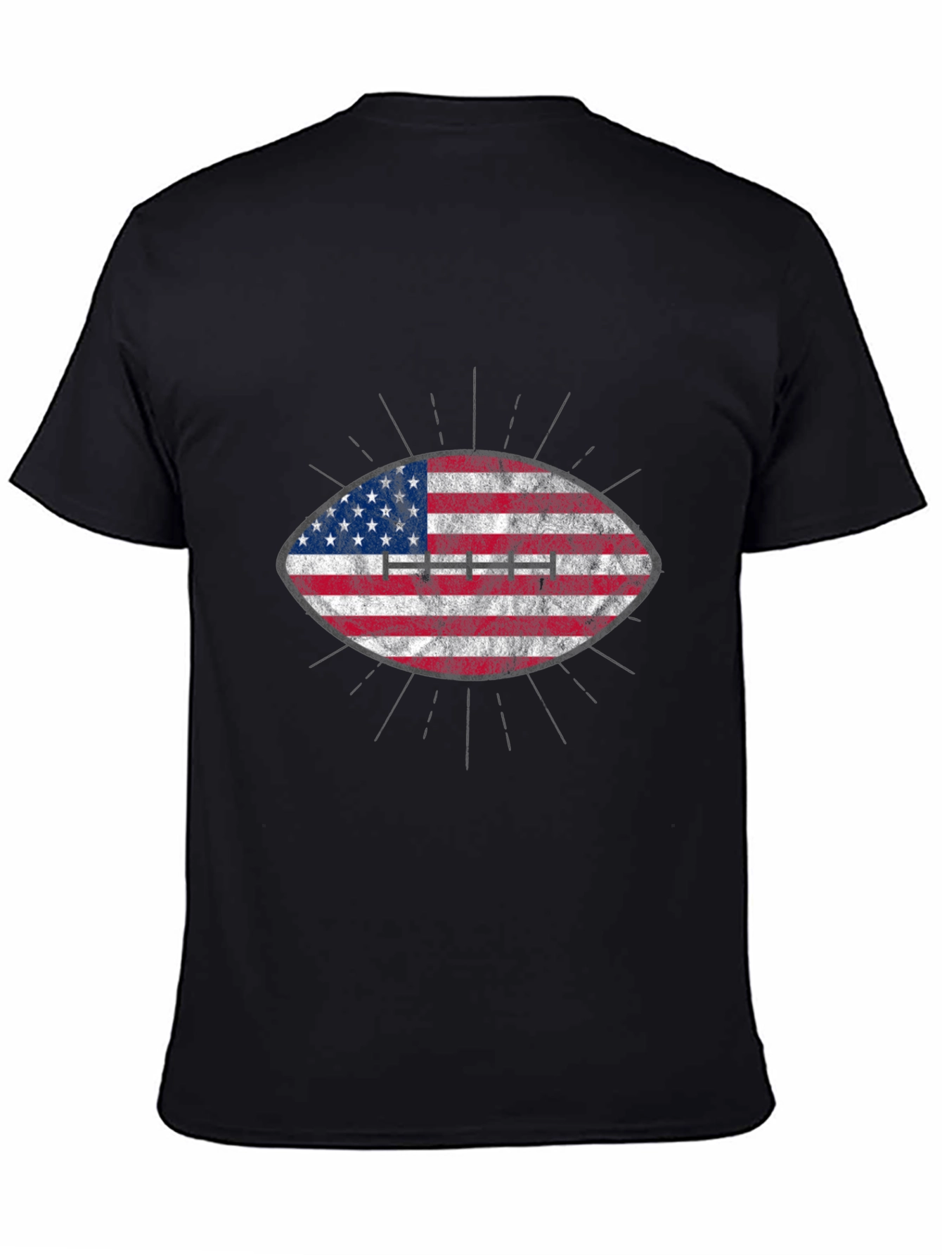 American Flag Football Graphic T-Shirt