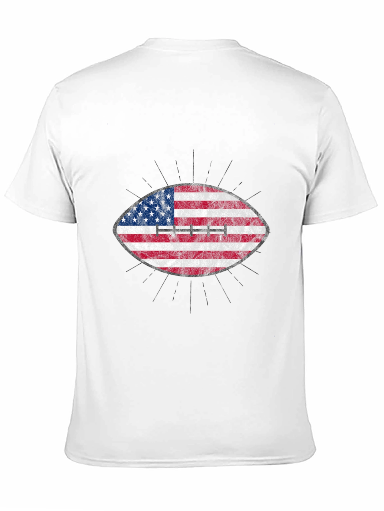 American Flag Football Graphic T-Shirt