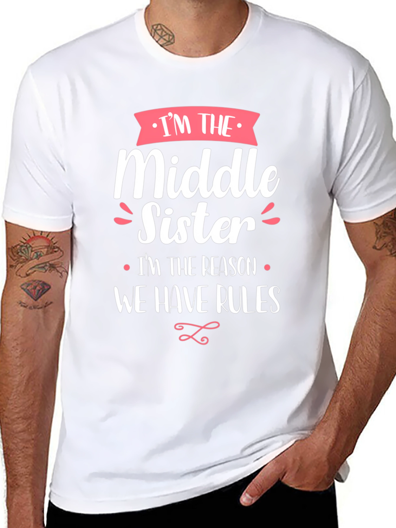 Middle Sister T-Shirt - Sibling Humor Tee