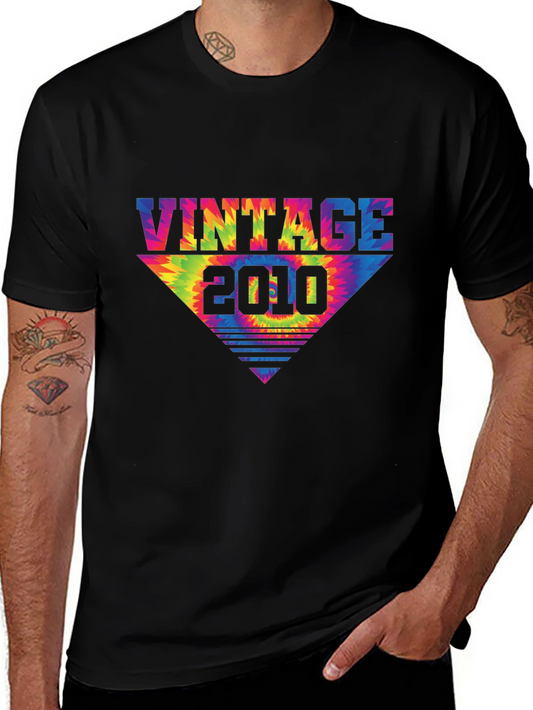 Vintage 2010 Tie-Dye Graphic Tee