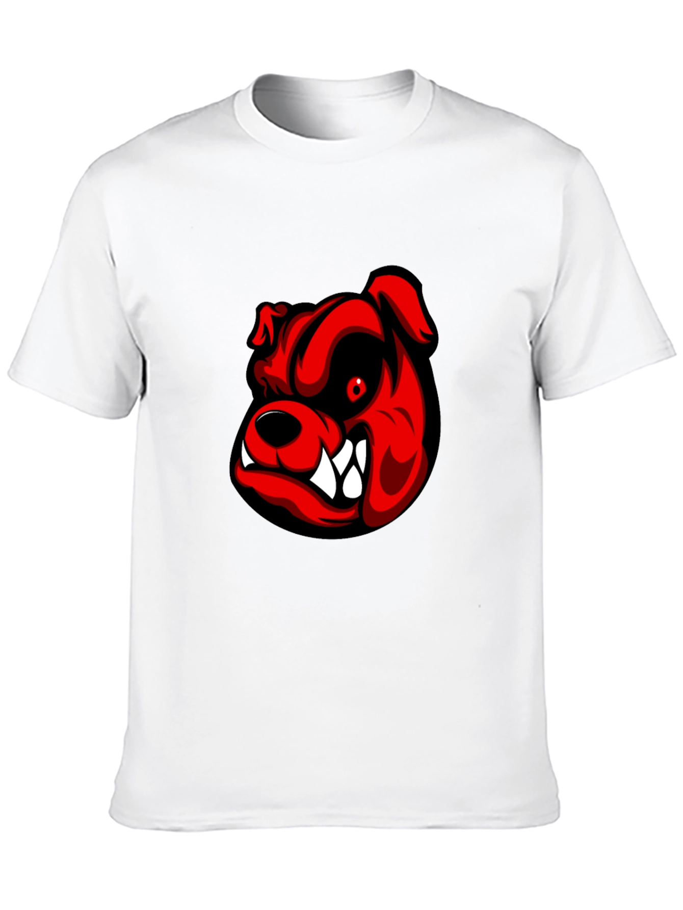 Mens Black Bulldog Graphic Tee