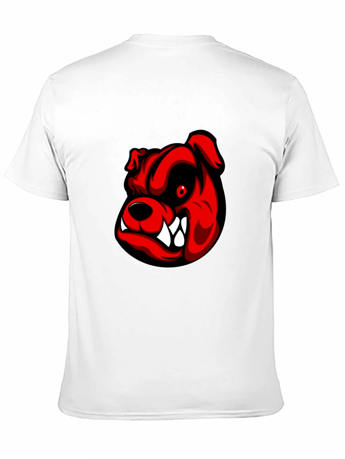 Mens Black Bulldog Graphic Tee