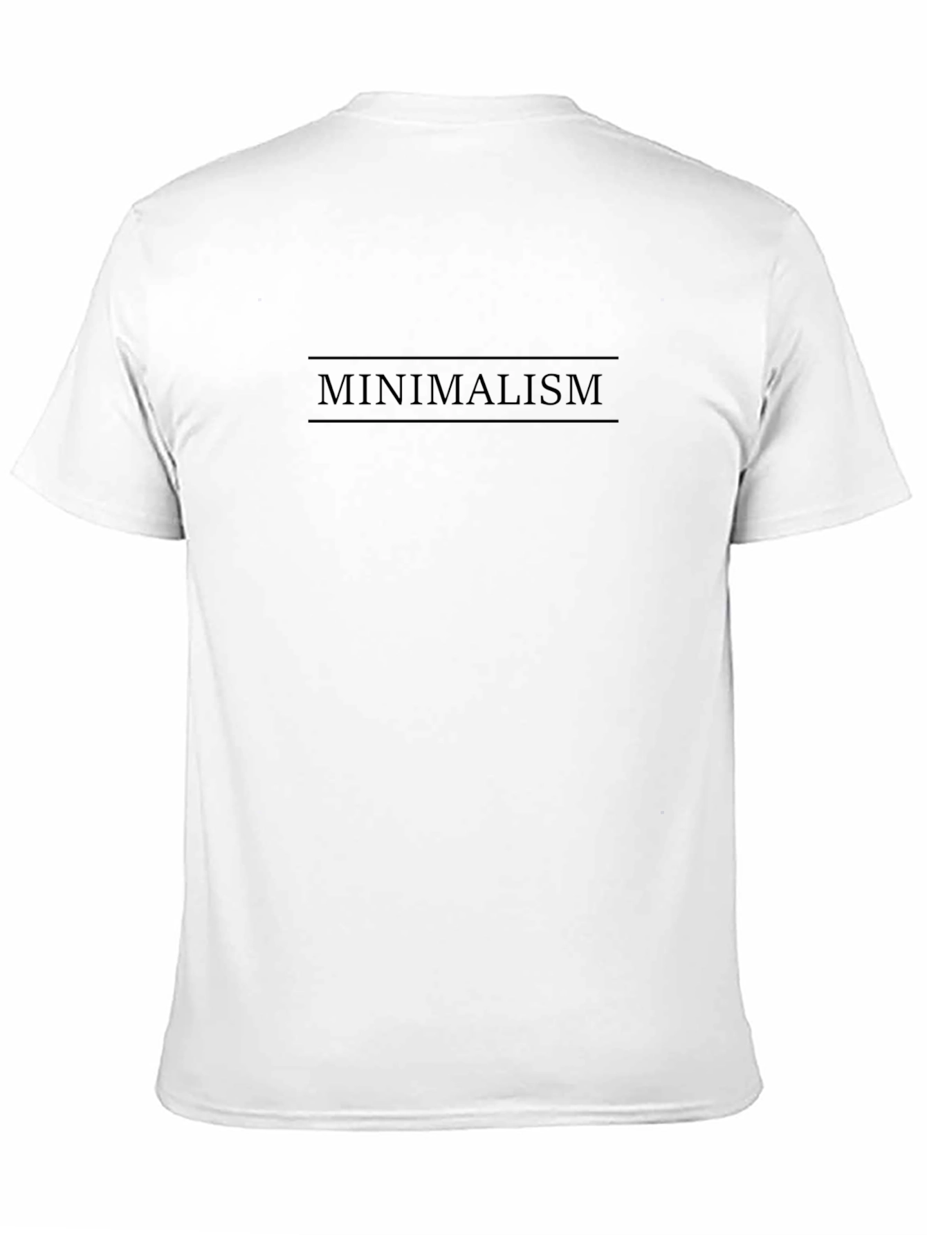 Minimalism Graphic Tee - Black Cotton Comfort