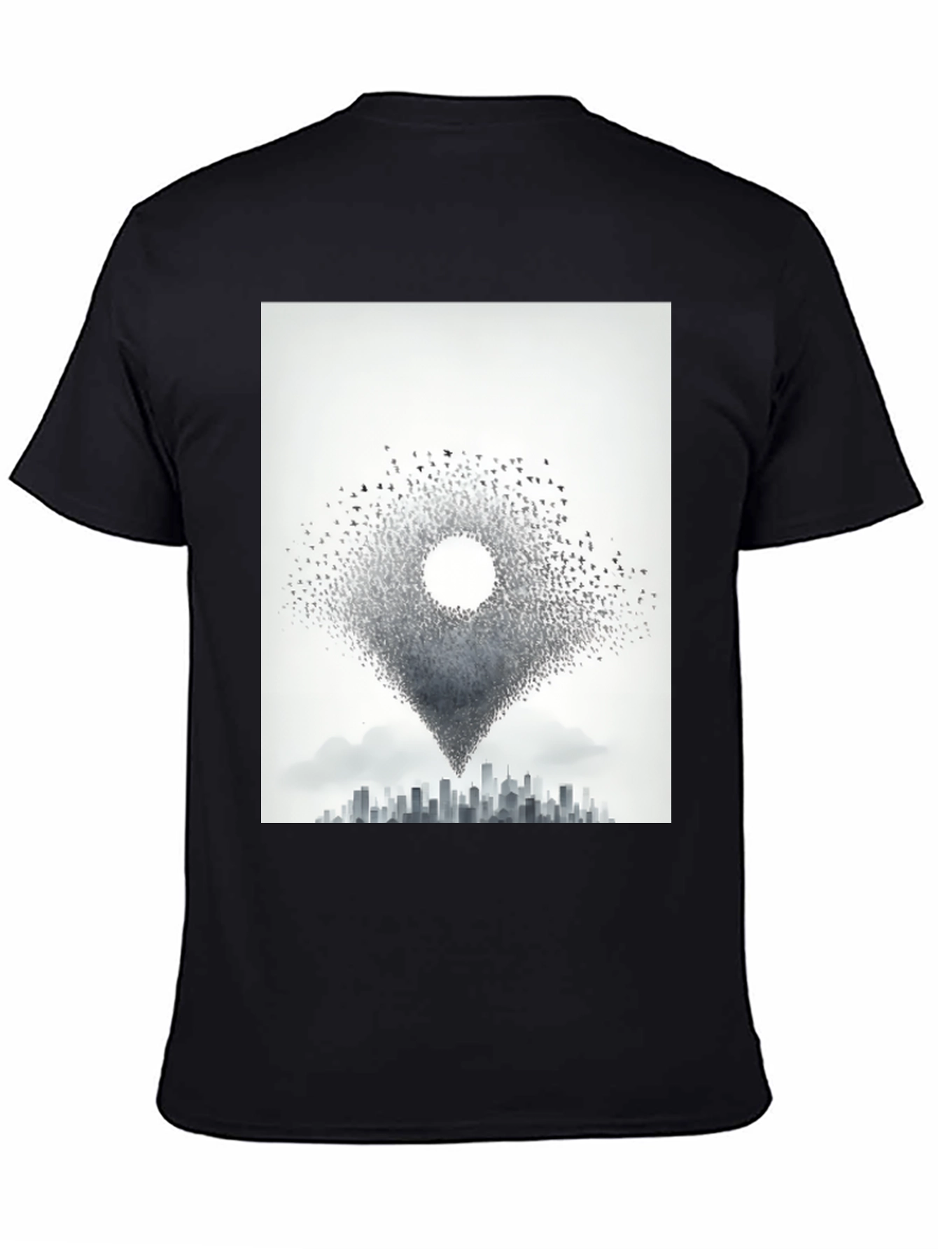 Urban Migration T-Shirt - Bird Cityscape Tee