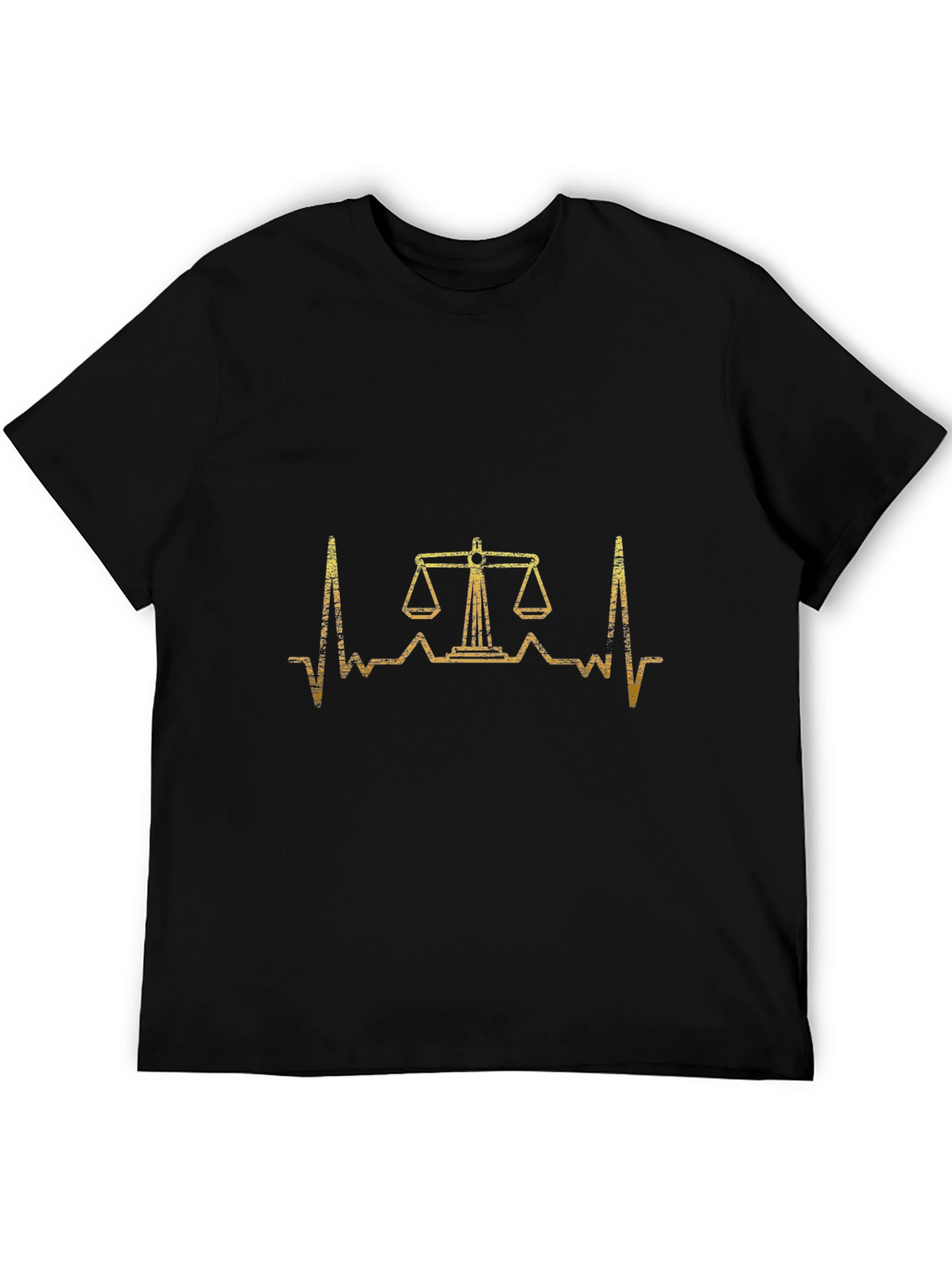 Scales of Justice Heartbeat T-Shirt