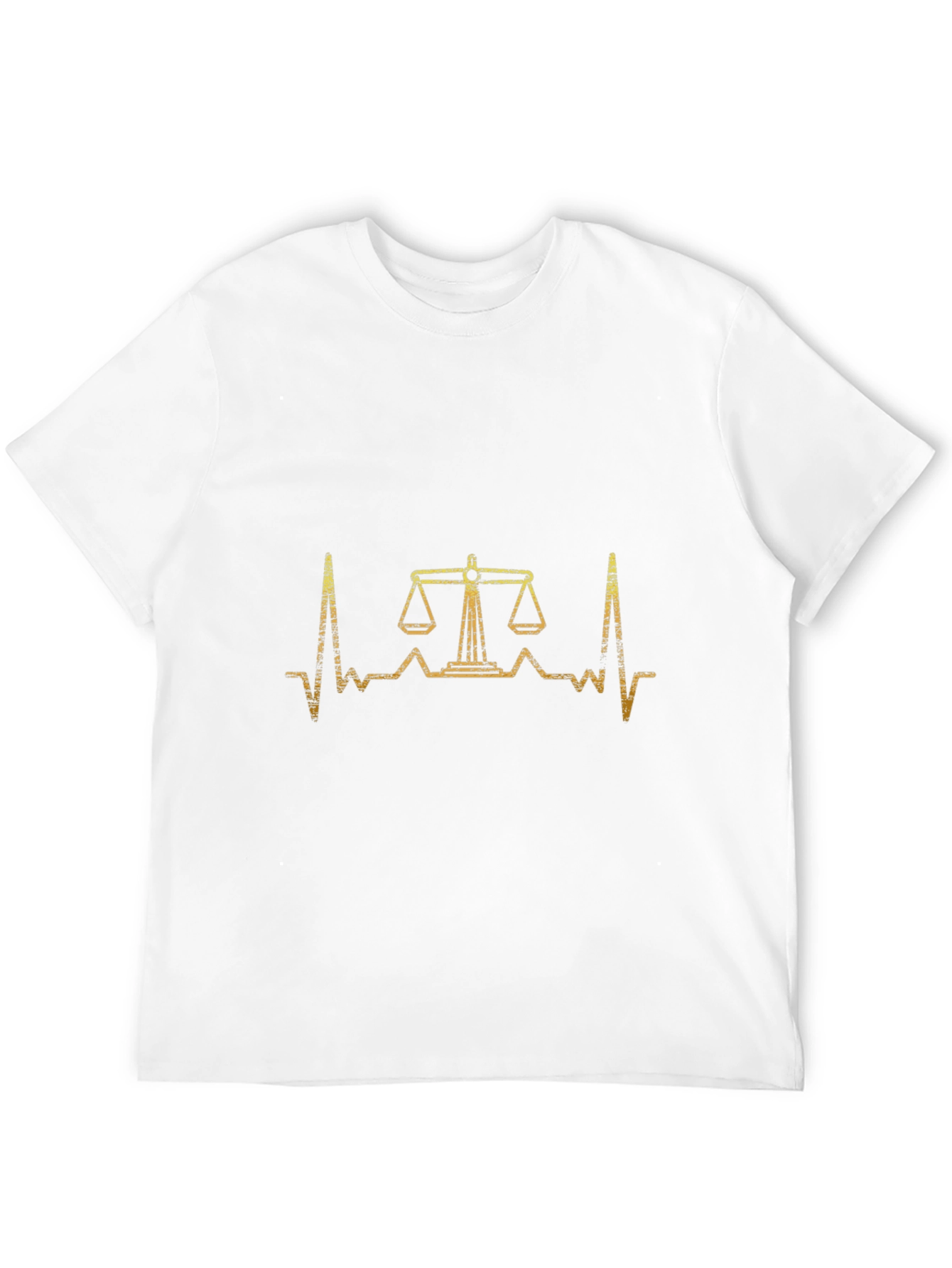 Scales of Justice Heartbeat T-Shirt