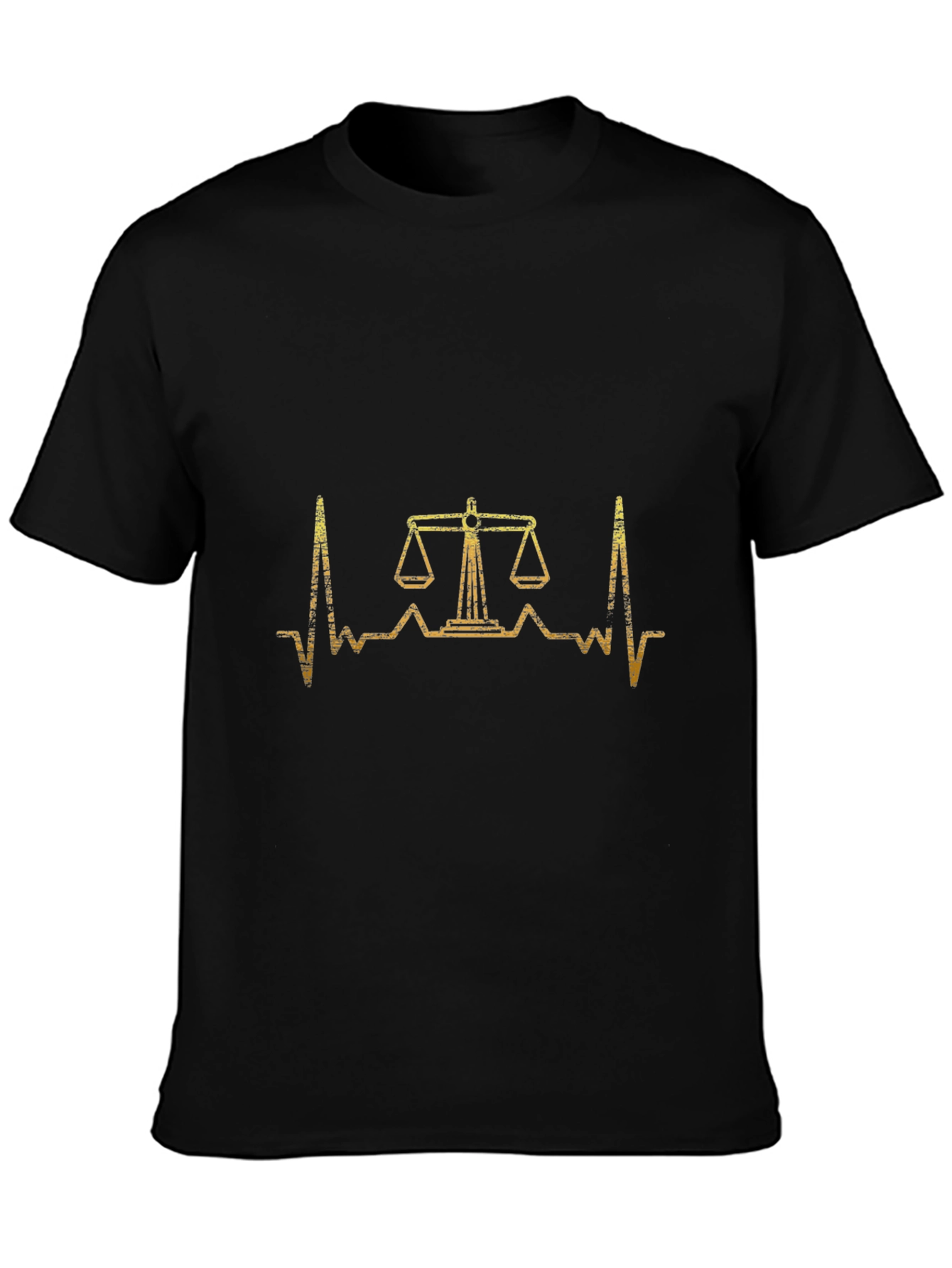 Scales of Justice Heartbeat T-Shirt