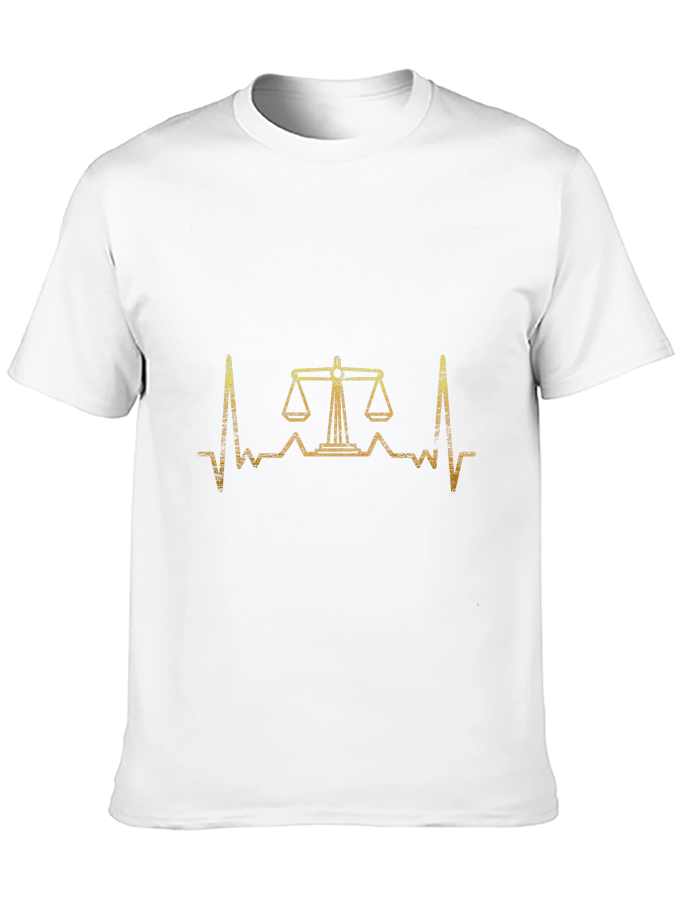 Scales of Justice Heartbeat T-Shirt